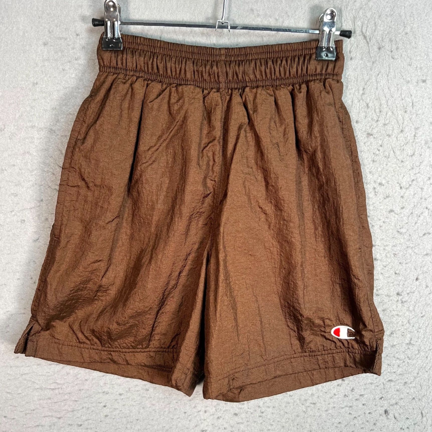 Champion Champion Athletic Shorts Drawstring Womens XS Brown Polyester 6 in Inseam Activewear Summer Size 26" / US 2 / IT 38 - 2 Thumbnail