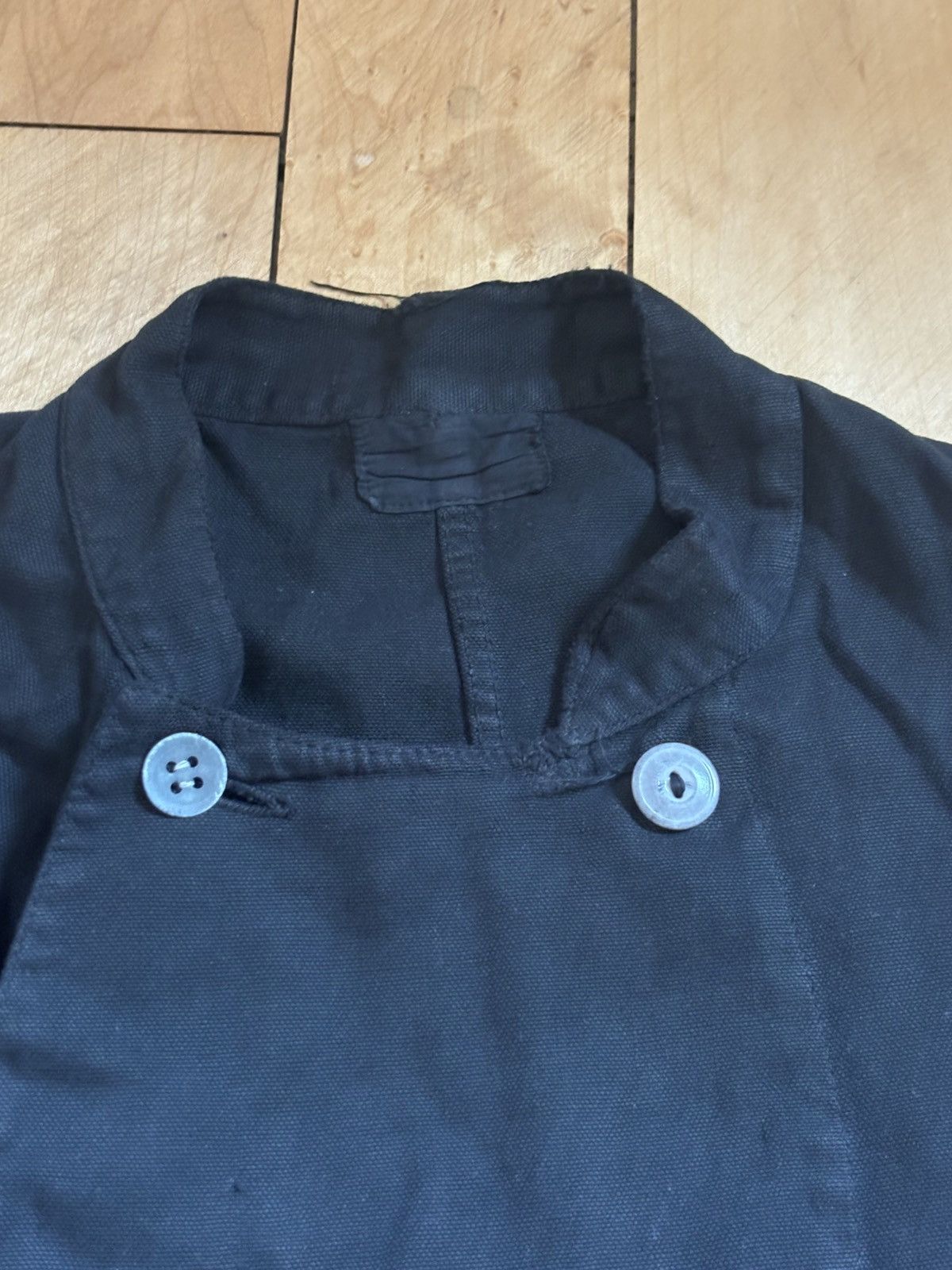 Vintage Vintage French black double breasted shirt Size US M / EU 48-50 / 2 - 5 Thumbnail