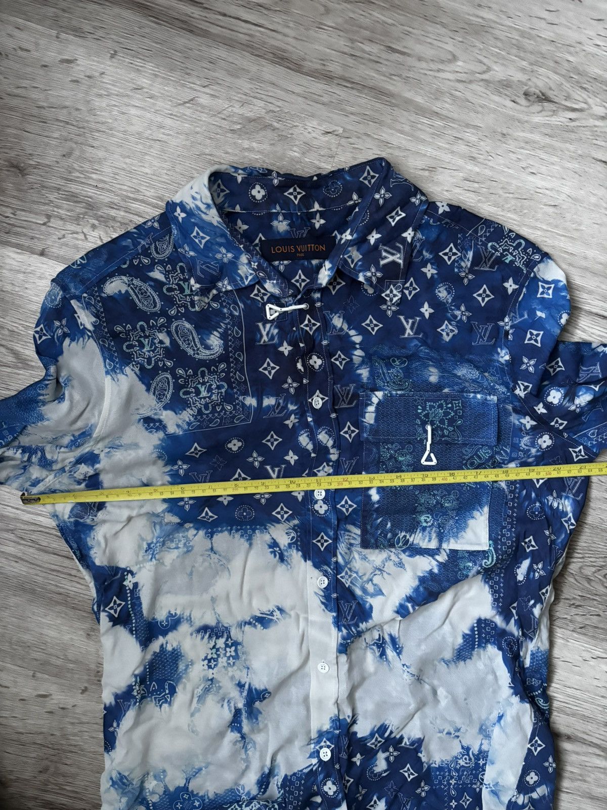 Louis Vuitton Louis Vuitton Monogram Bandana Hook Detail Shirt Blue Size US M / EU 48-50 / 2 - 20 Thumbnail