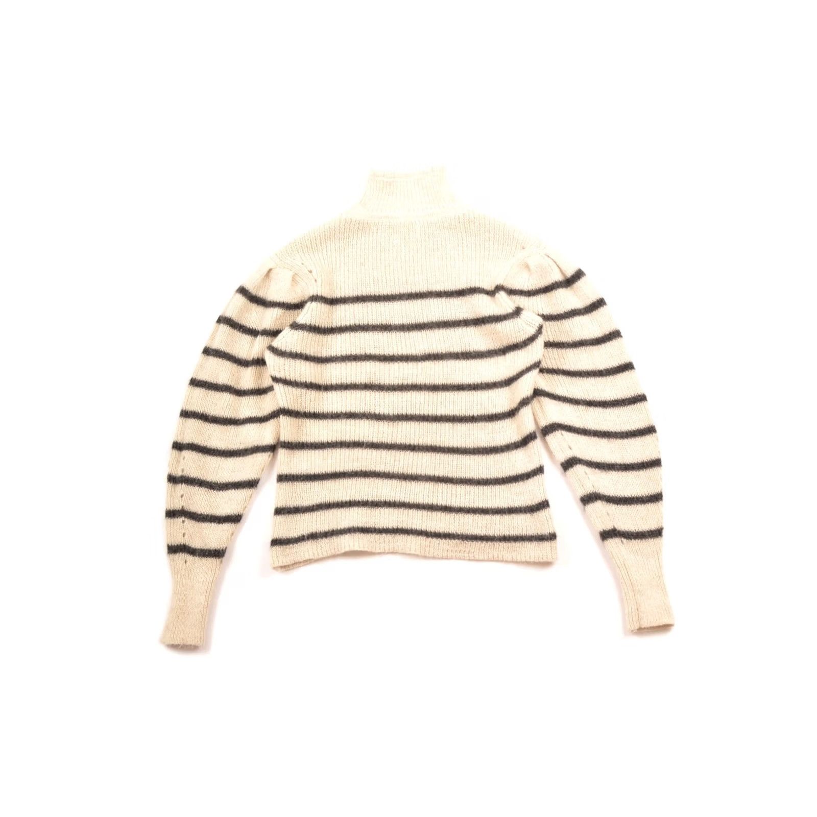 Isabel Marant Isabel Marant Etoile Ws Ivory Stripe Puff Sleeve Alpaca Blend Cozy Sweater Sz 38 Size XS / US 0-2 / IT 36-38 - 7 Thumbnail