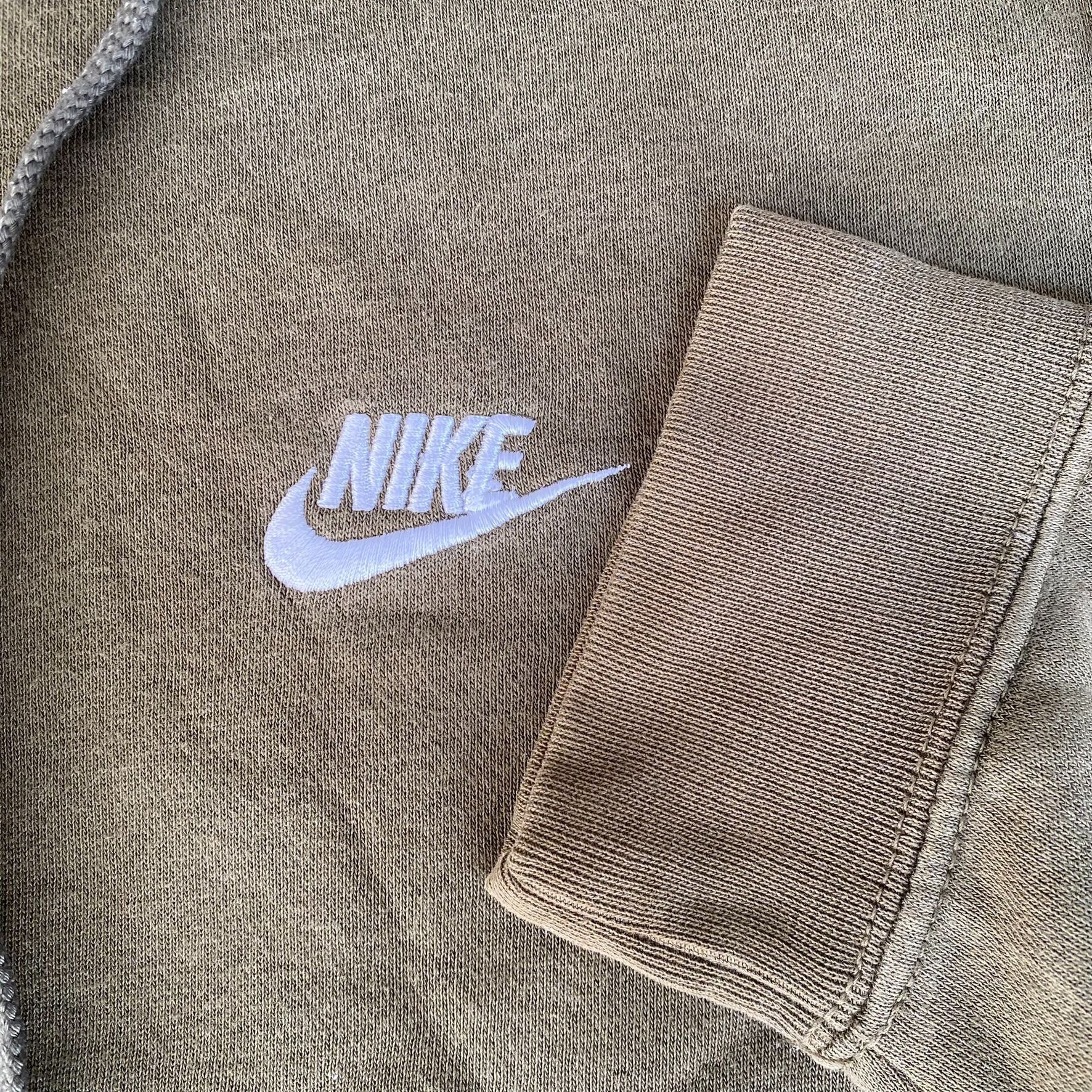 Nike Vintage Y2K Nike Logo Hoodie Drab Green Swoosh Sweatshirt Size US S / EU 44-46 / 1 - 3 Thumbnail
