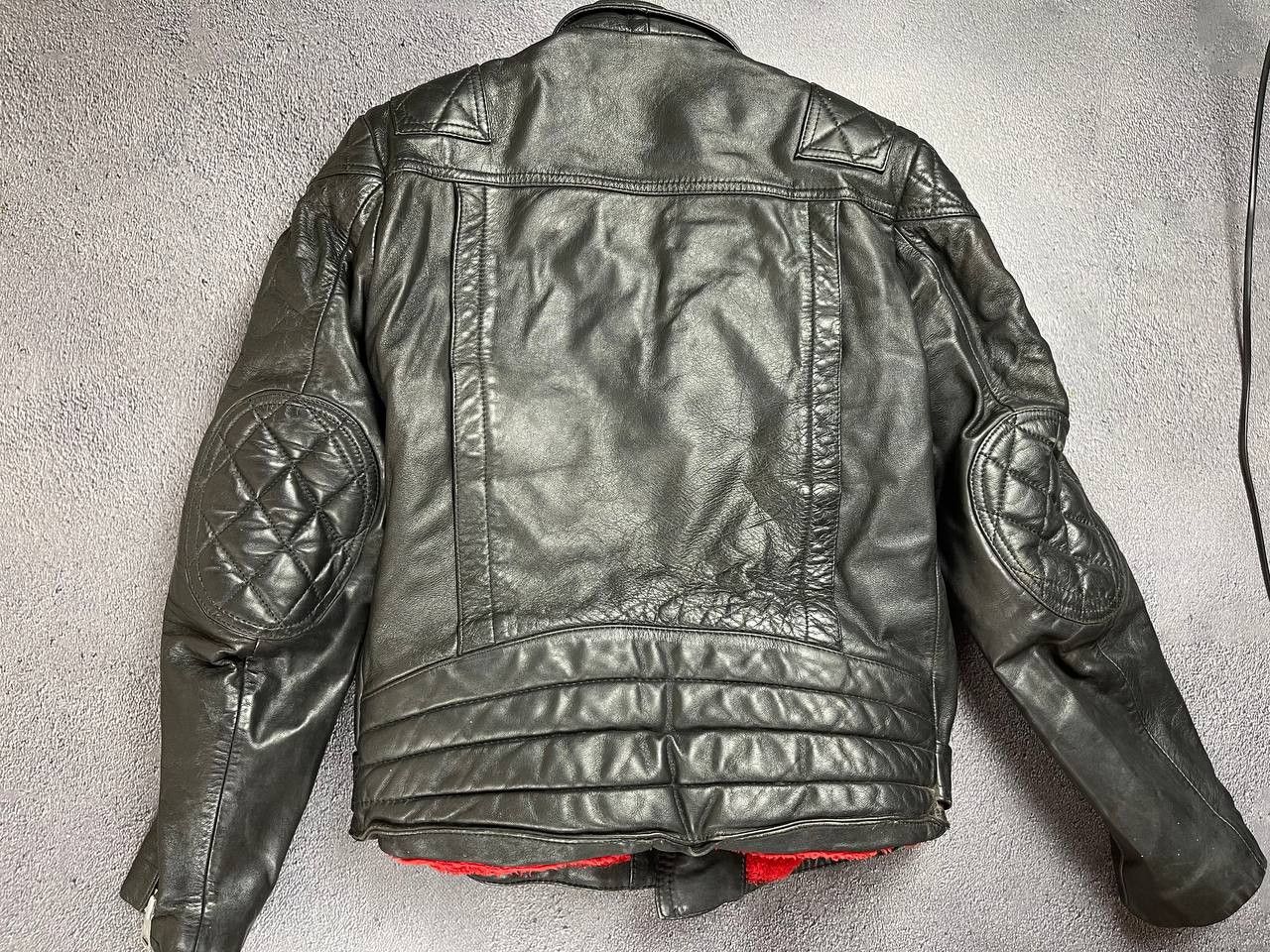 Other Leather Vintage 90s Biker Moto Rock Jacket Size XXL / US 16-18 / IT 52-54 - 2 Thumbnail