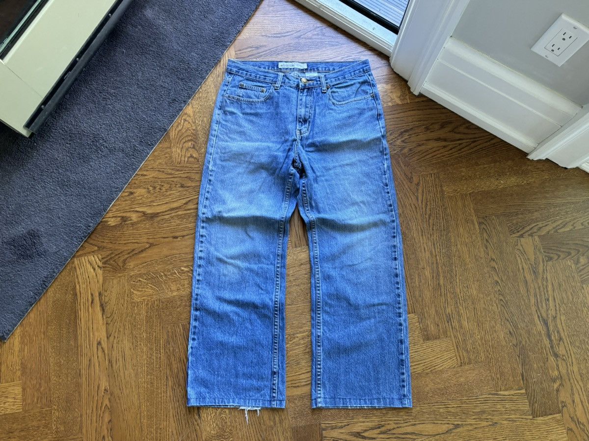 Gap × Old Navy × Vintage Vintage Boot Cut Jeans Lightwash Heel Drag 90s Y2K Wide Leg Size US 31 - 10 Thumbnail