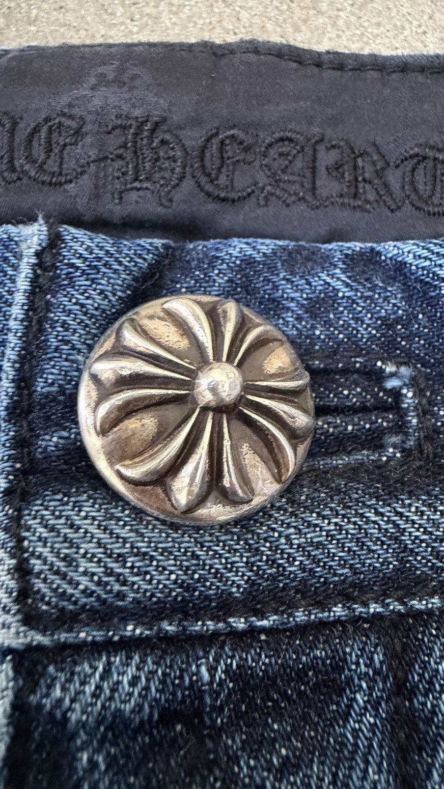 Chrome Hearts RARE!!Chrome Hearts Turbo Diesel Cross Patch Carpenter Jeans Size US 32 / EU 48 - 4 Thumbnail