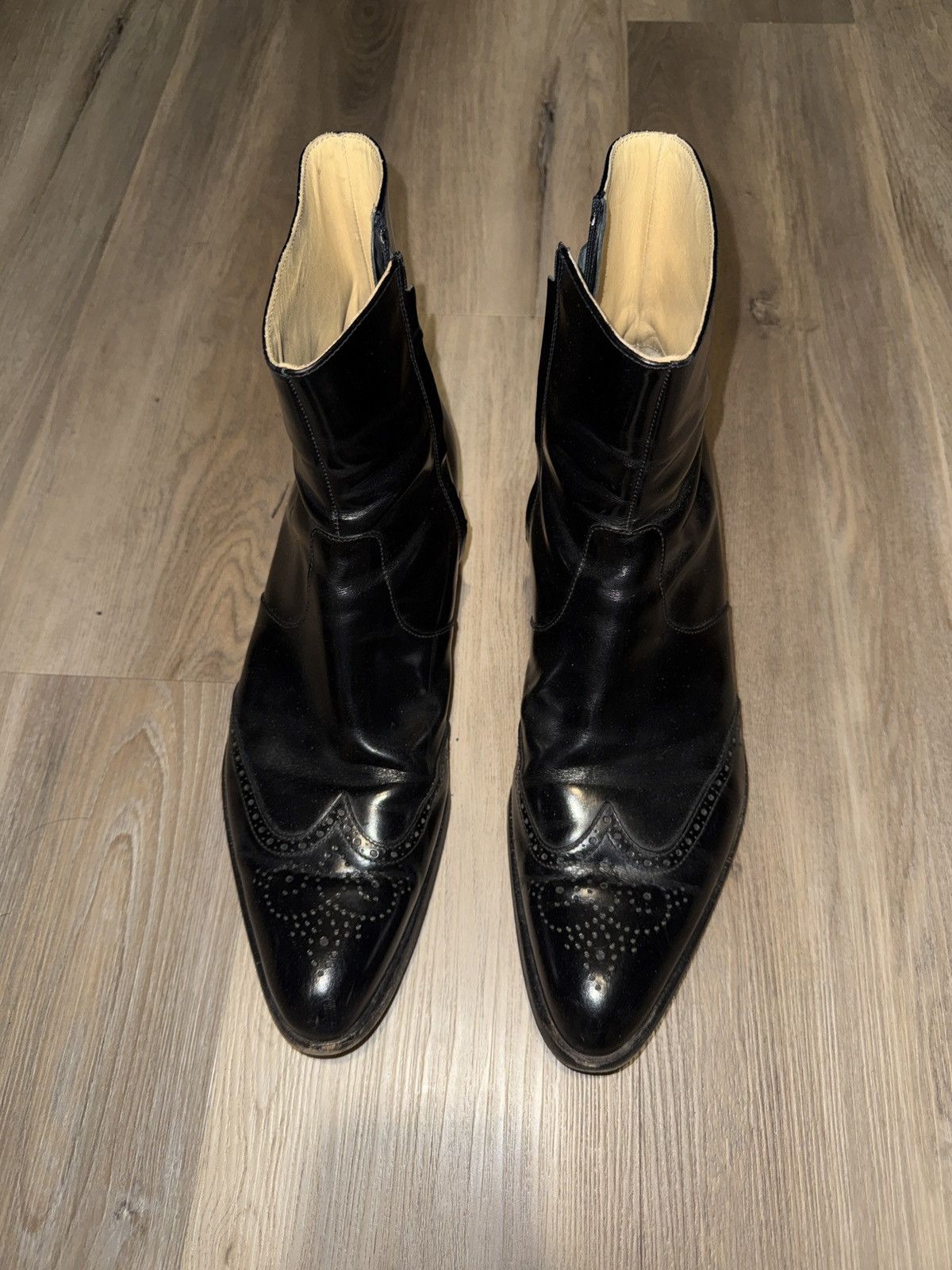 Helmut Lang Helmut Lang AW2000 Black Brogue Boots Size US 11 / EU 44 - 2 Thumbnail