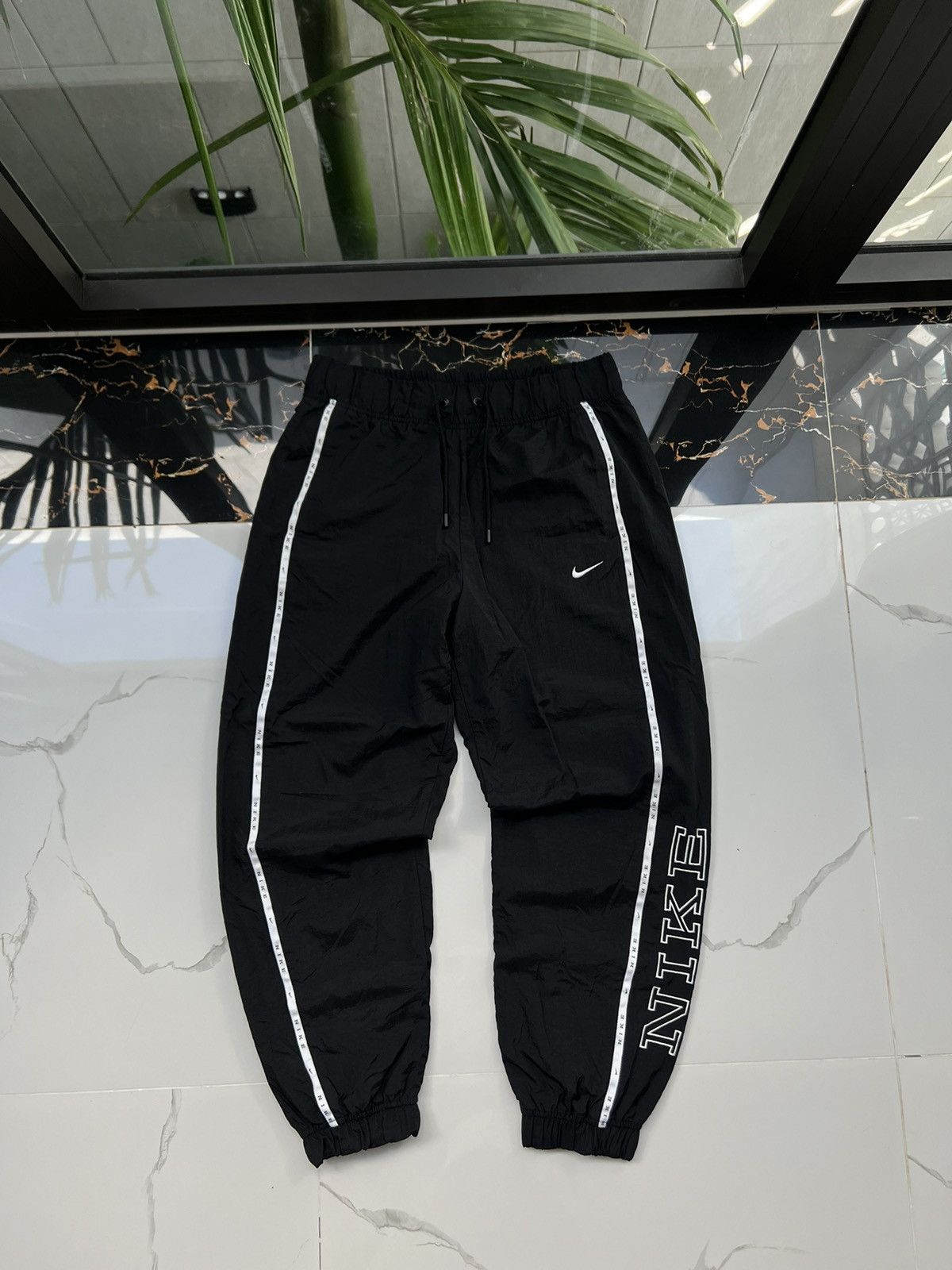 Nike × Vintage 90’s NIKE BAGGY Y2K TFACK PANTS RETRO RARE SWOOSH LOGO Size US 32 / EU 48 - 1 Thumbnail