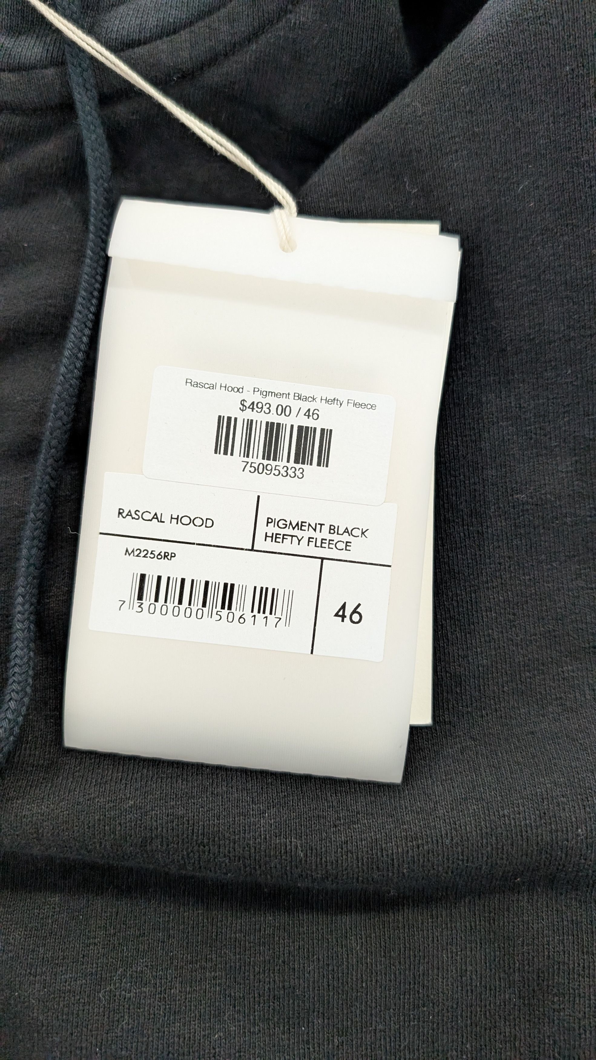 Our Legacy Our Legacy Rascal Hood 46 Pigment Black Hefty Fleece Size US S / EU 44-46 / 1 - 5 Thumbnail