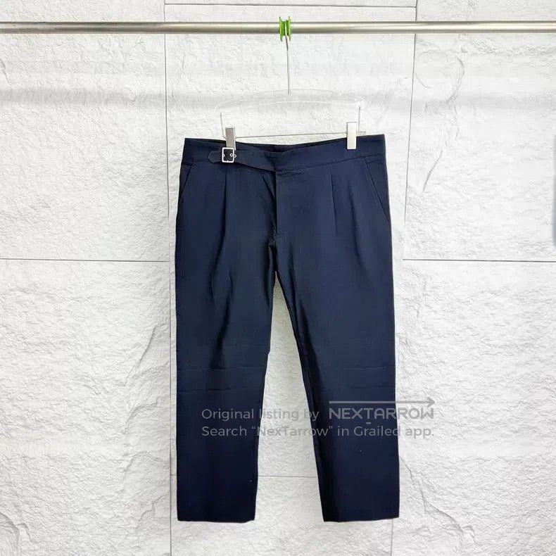 Hermes Hermes Blue Straight Adjustable Belt Casual Trousers Size US 30 / EU 46 - 1 Thumbnail