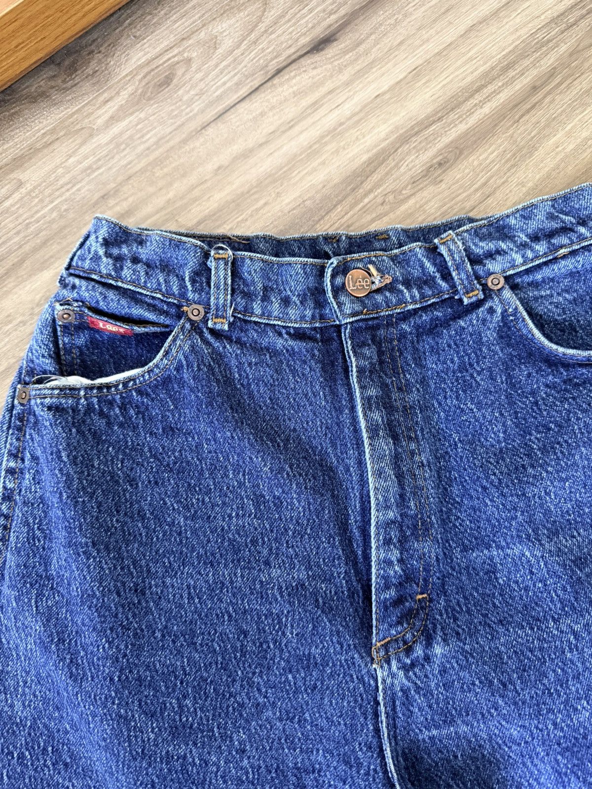 Lee Vintage LEE Mom Jeans Women’s 12 MED Tapered High Rise Size 34" / US 12 / IT 48 - 3 Thumbnail