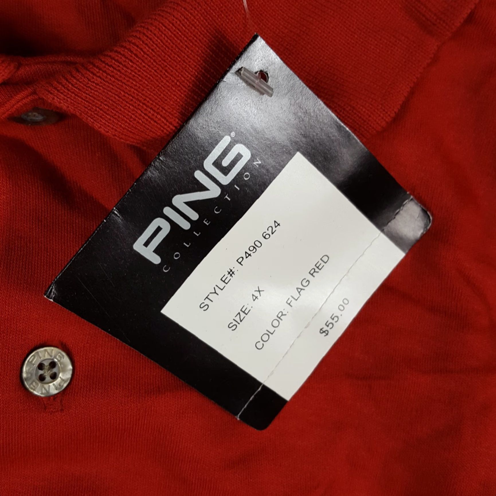 Vintage VINTAGE Ping Golf Red Short Sleeve Preppy Size 4X Big & Tall Polo Shirt Men 90s Grunge Rock Surf Beach Classic Casual Workwear Polo Shirt Size US XXL / EU 58 / 5 - 6 Thumbnail