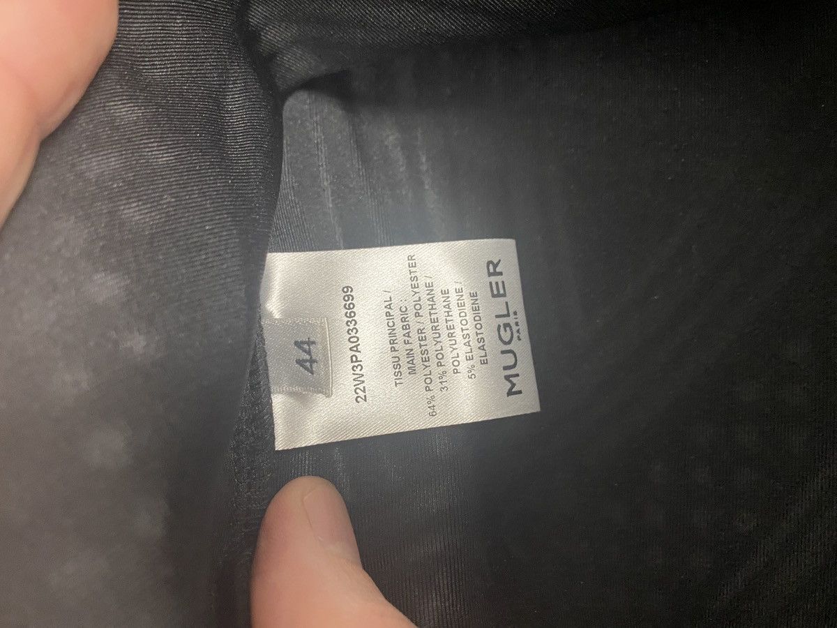 Mugler Mugler Black Embossed Leggings Size 32" / US 10 / IT 46 - 10 Thumbnail