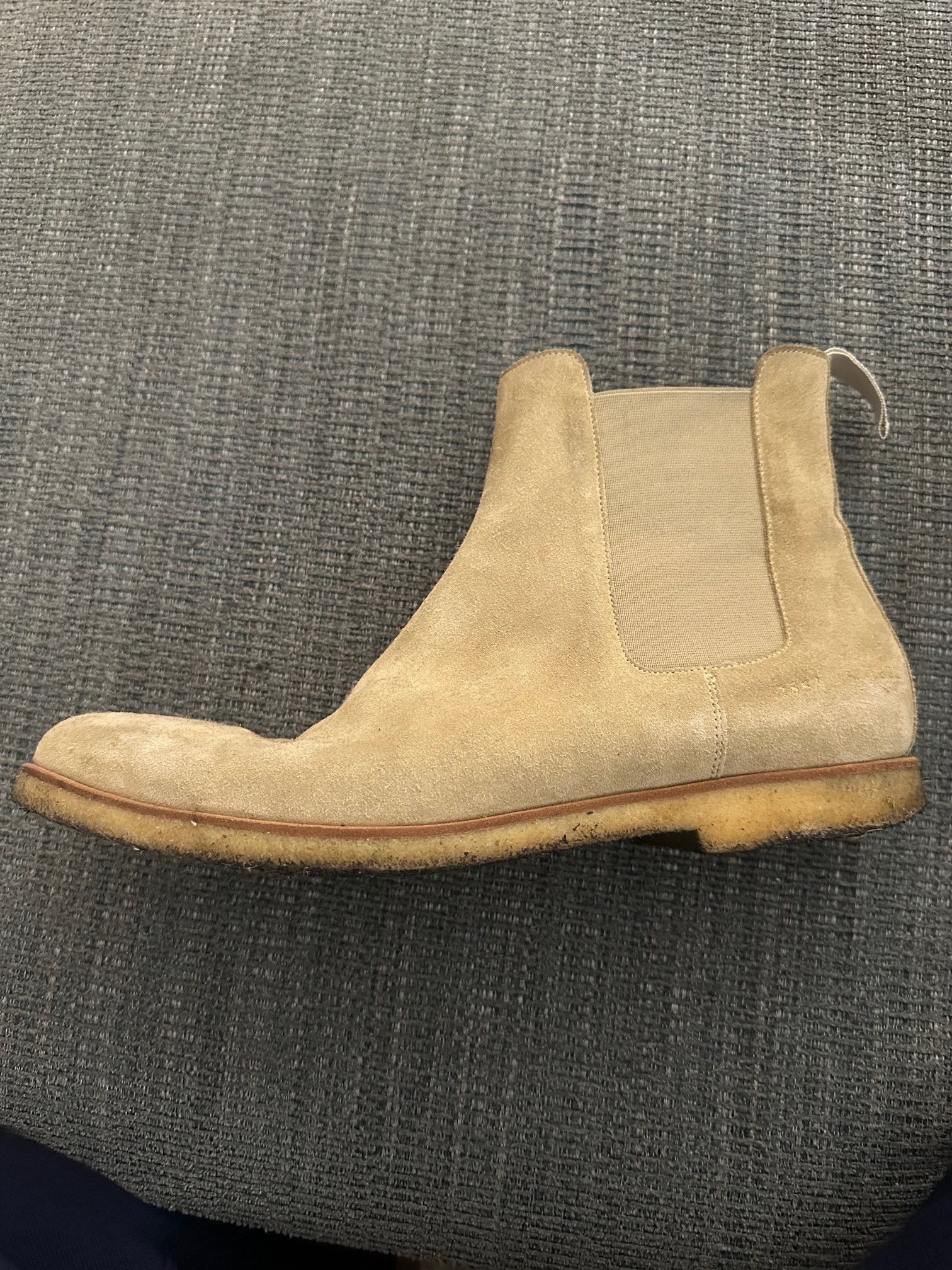 Common Projects Common Projects Suede Chelsea Boot 'Tan' Size US 12 / EU 45 - 6 Thumbnail