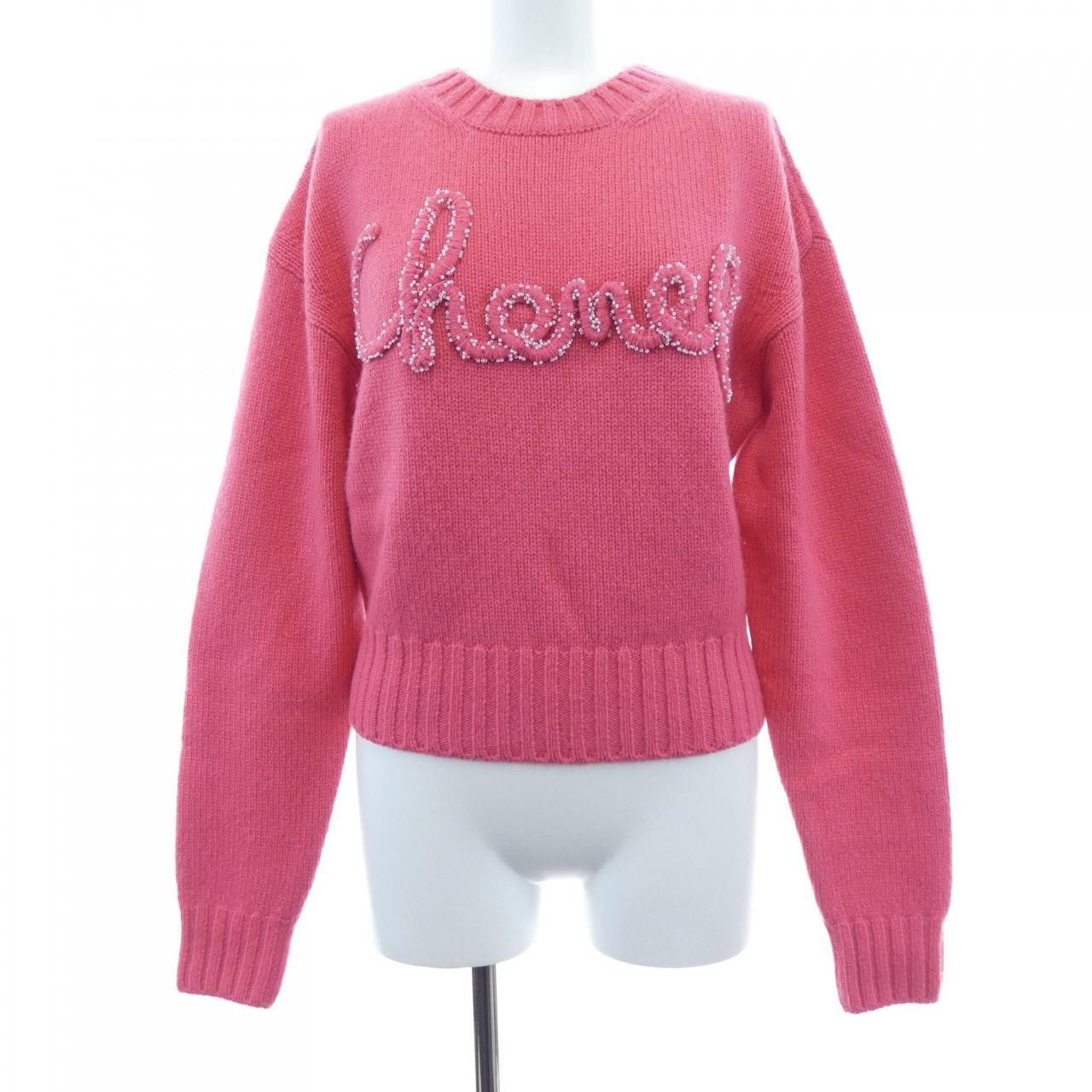 Chanel Chanel Chanel Cashmere Knit Textile Tops P65189K61044 DUTY FREE for USA Size ONE SIZE - 1 Thumbnail