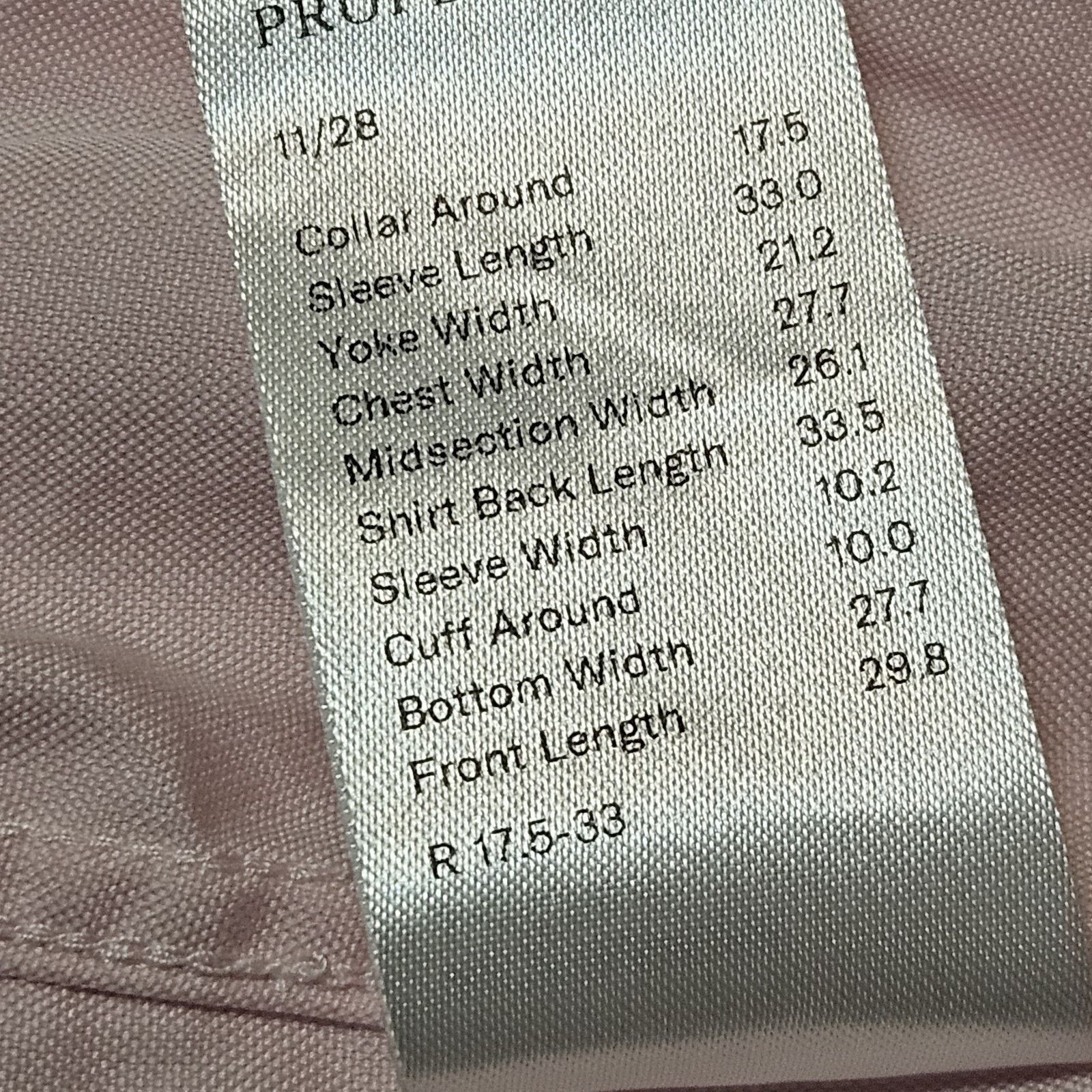 Proper Cloth LOT OF 4 PROPER CLOTH Pink L/S Dress Shirts Mens 17.5 - 33 Size US XXL / EU 58 / 5 - 8 Thumbnail