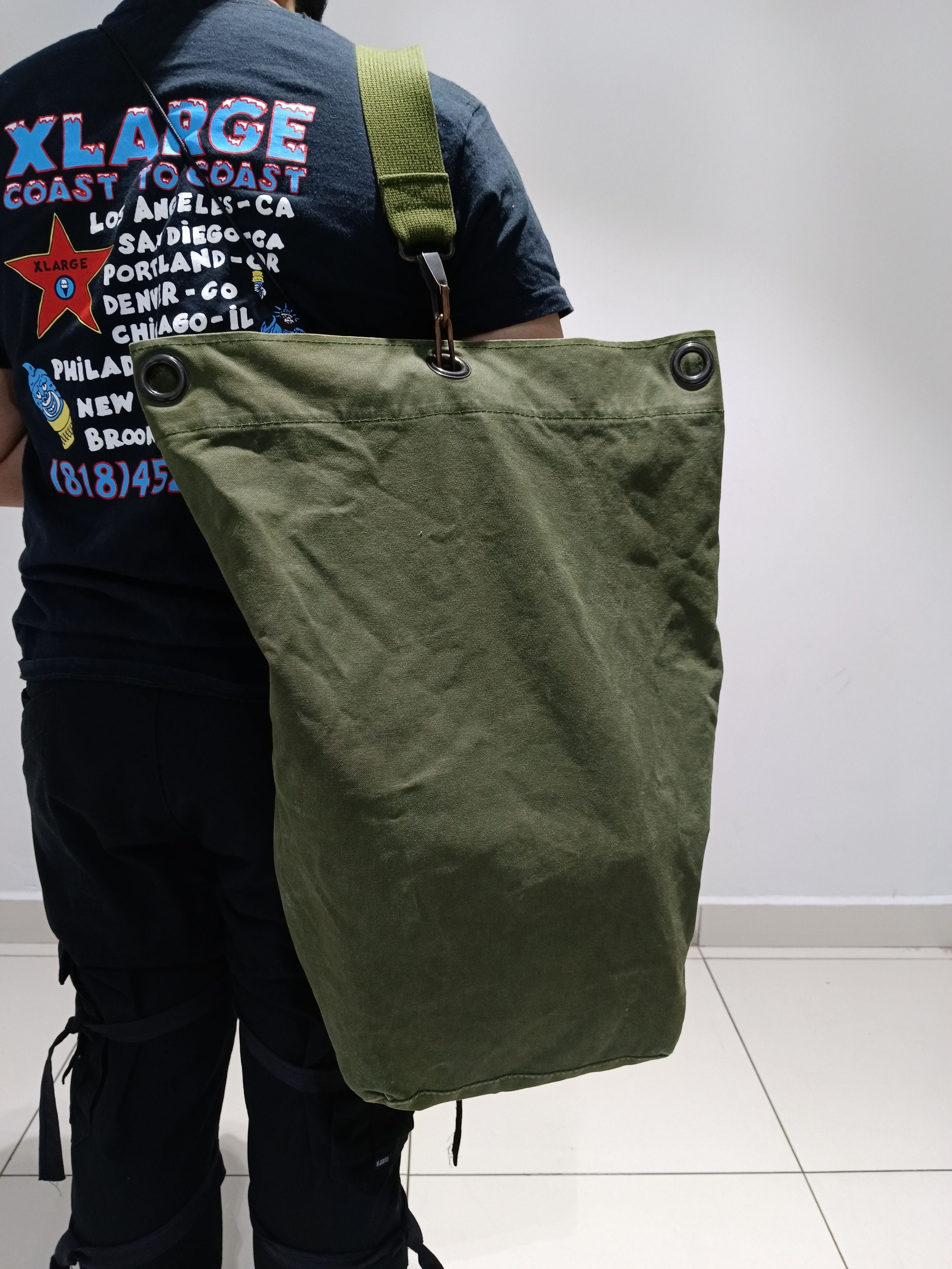 Vintage VINTAGE ARMY DUFFLE 2WAYS Size ONE SIZE - 3 Thumbnail
