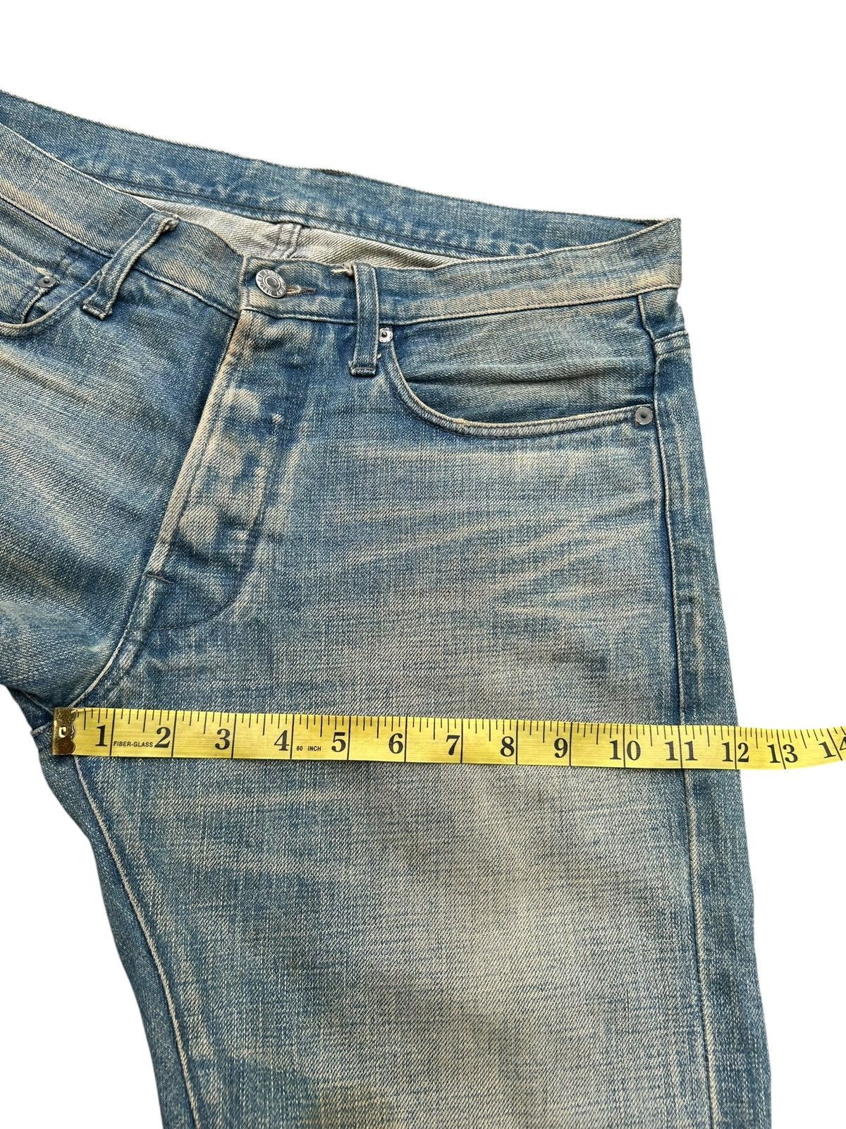 Helmut Lang HELMUT LANG NY SELVEDGE BUTTON FLY DISTRESSED DENIM JEANS Size US 34 / EU 50 - 22 Thumbnail