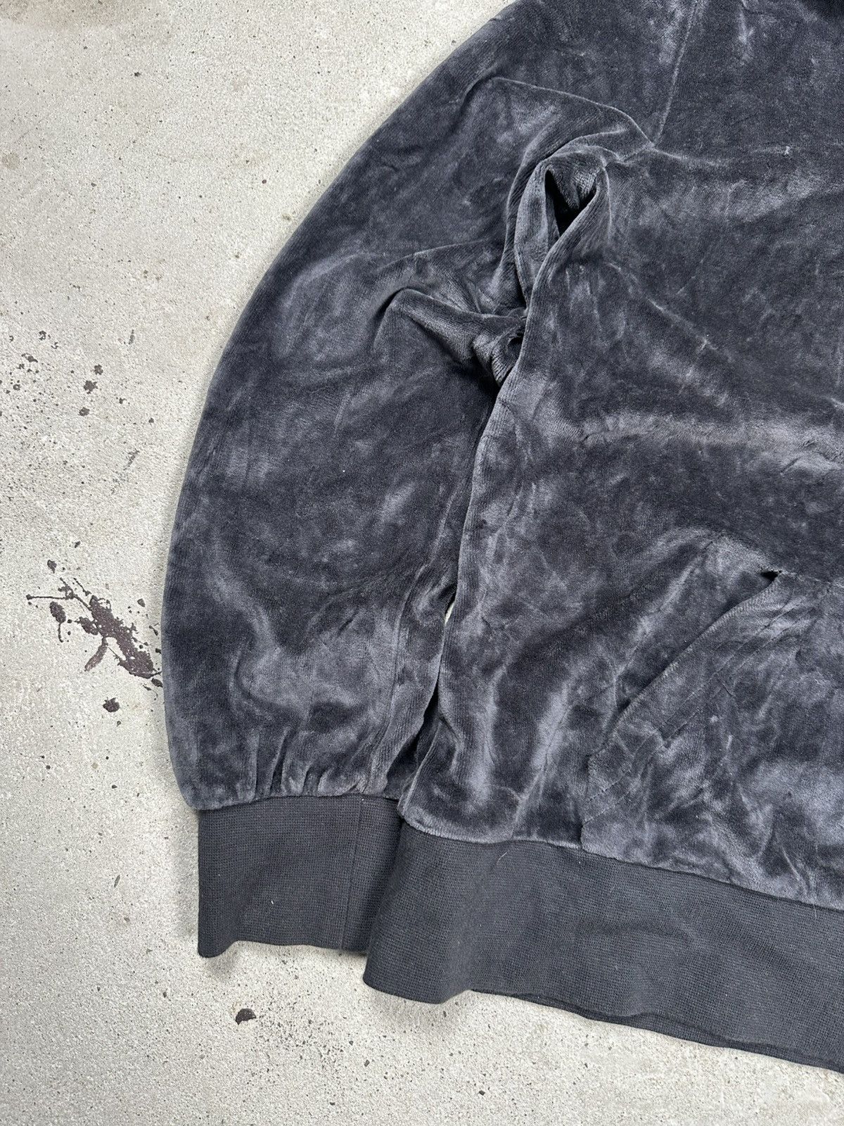 Nike Vintage Y2K Nike Velvet Half Zip Hoodie Swoosh Sweatshirt Size US S / EU 44-46 / 1 - 3 Thumbnail