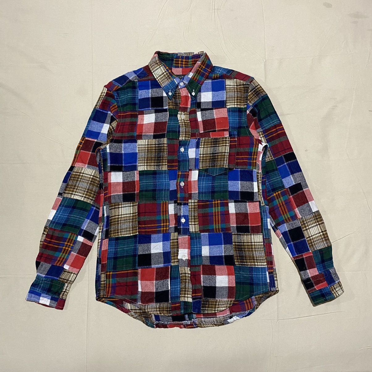 Beams Japan International Gallery By BEAMS Patchwork Flannel Shirt Size US S / EU 44-46 / 1 - 1 Thumbnail