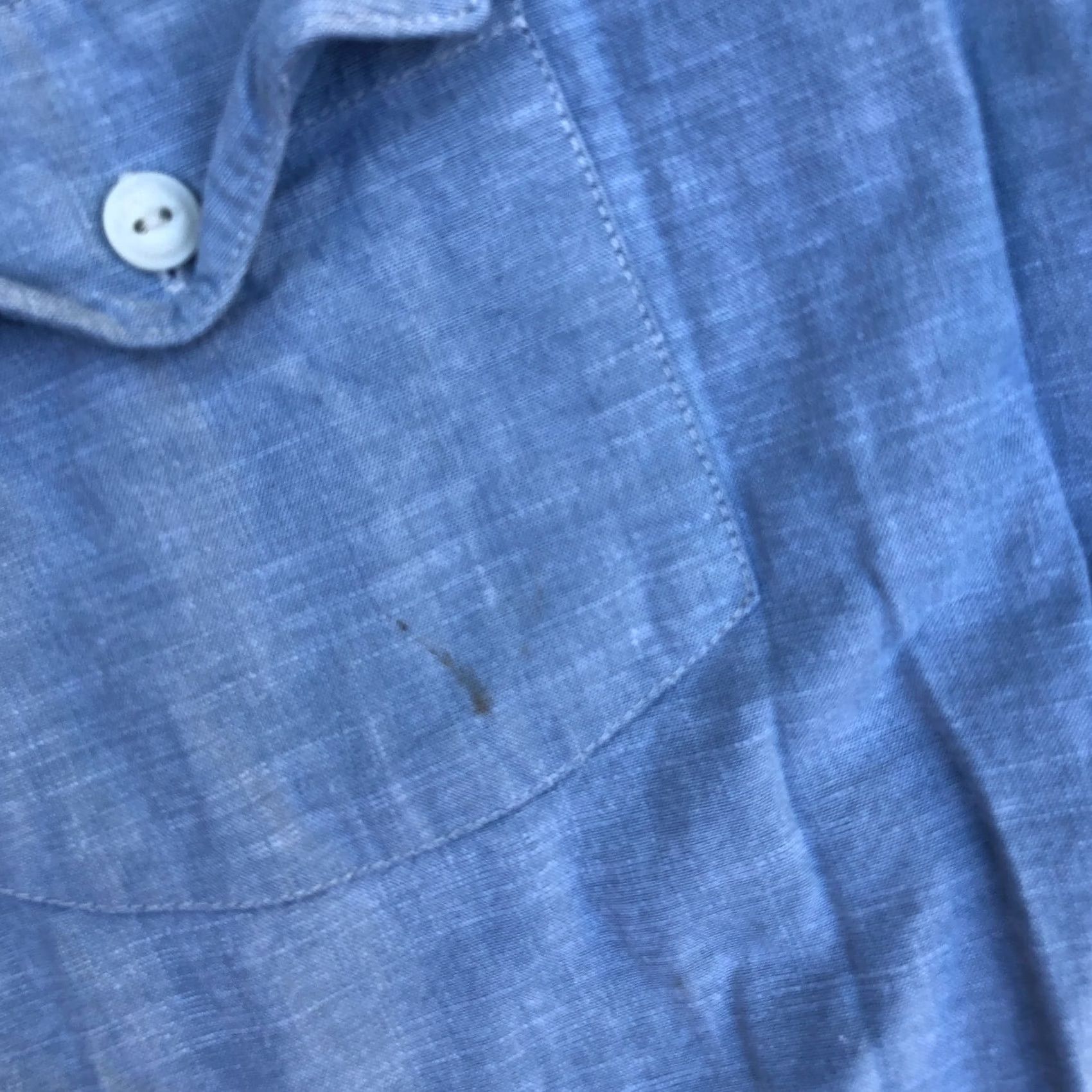 Doublet Alesbury Button-Down Shirt 2XL Men's Double Pocket Blue Cotton Top Collar Shirt Size US XXL / EU 58 / 5 - 8 Thumbnail