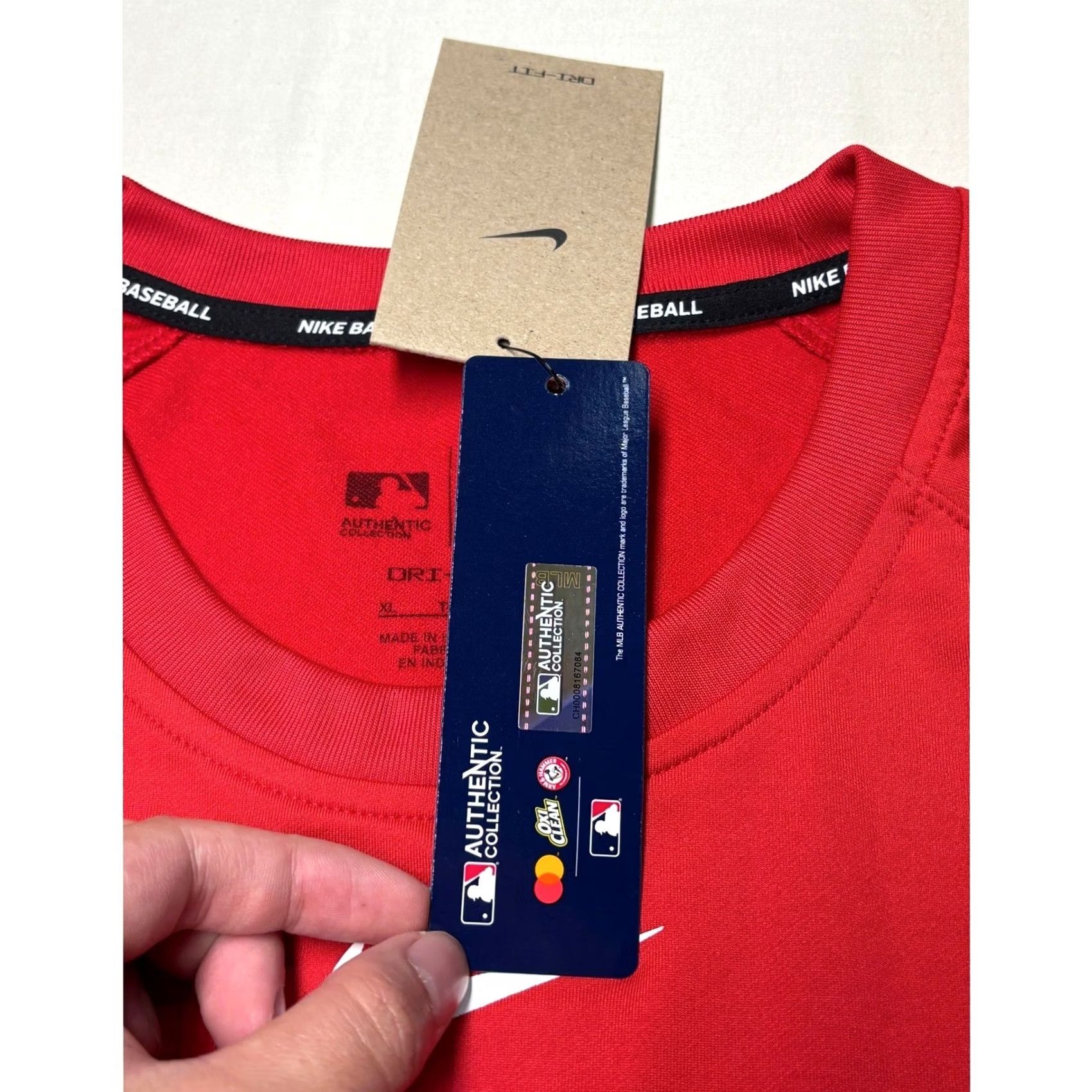 Nike Nike Washington Nationals MLB Authentic Collection Dri-FIT Red Shirt Mens XL NWT Size US XL / EU 56 / 4 - 3 Thumbnail