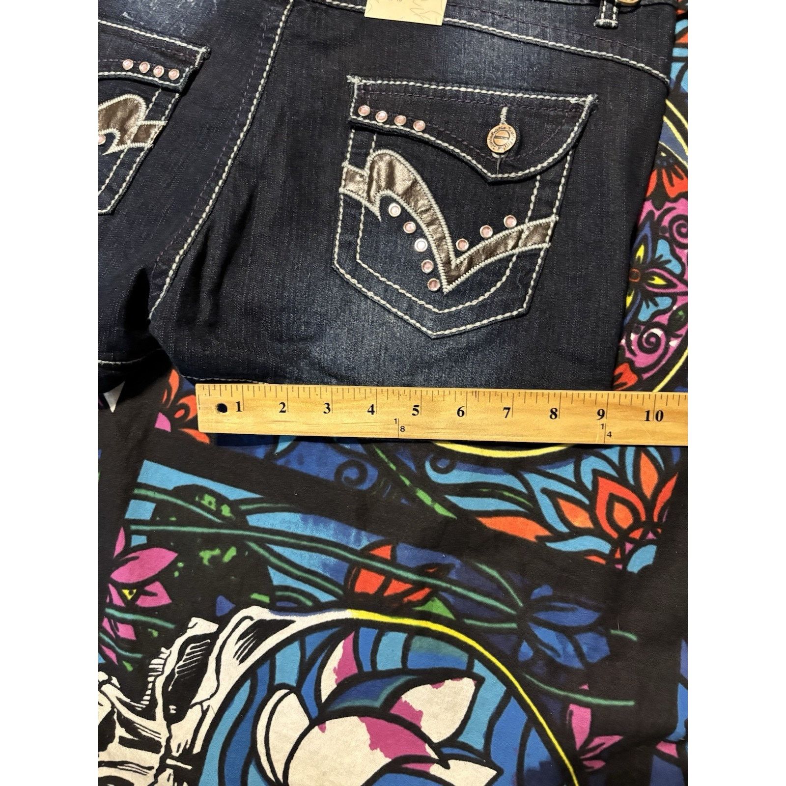 Vintage ladies shorts friction jeans 13 Size 36" / US 14 / IT 50 - 5 Thumbnail
