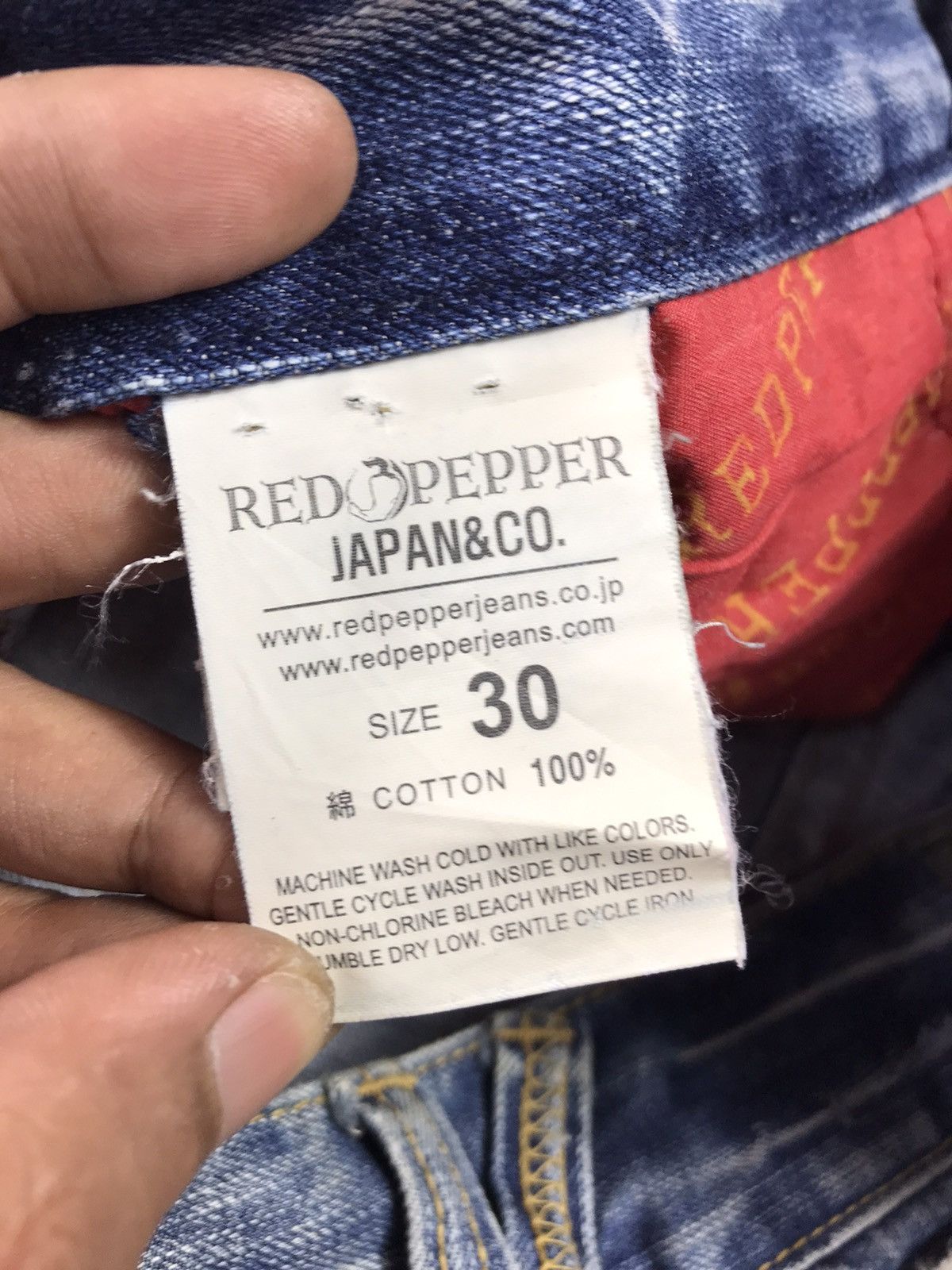 Other AUTHENTIC RED PEPPER SMILE JEANS Size US 34 / EU 50 - 15 Thumbnail