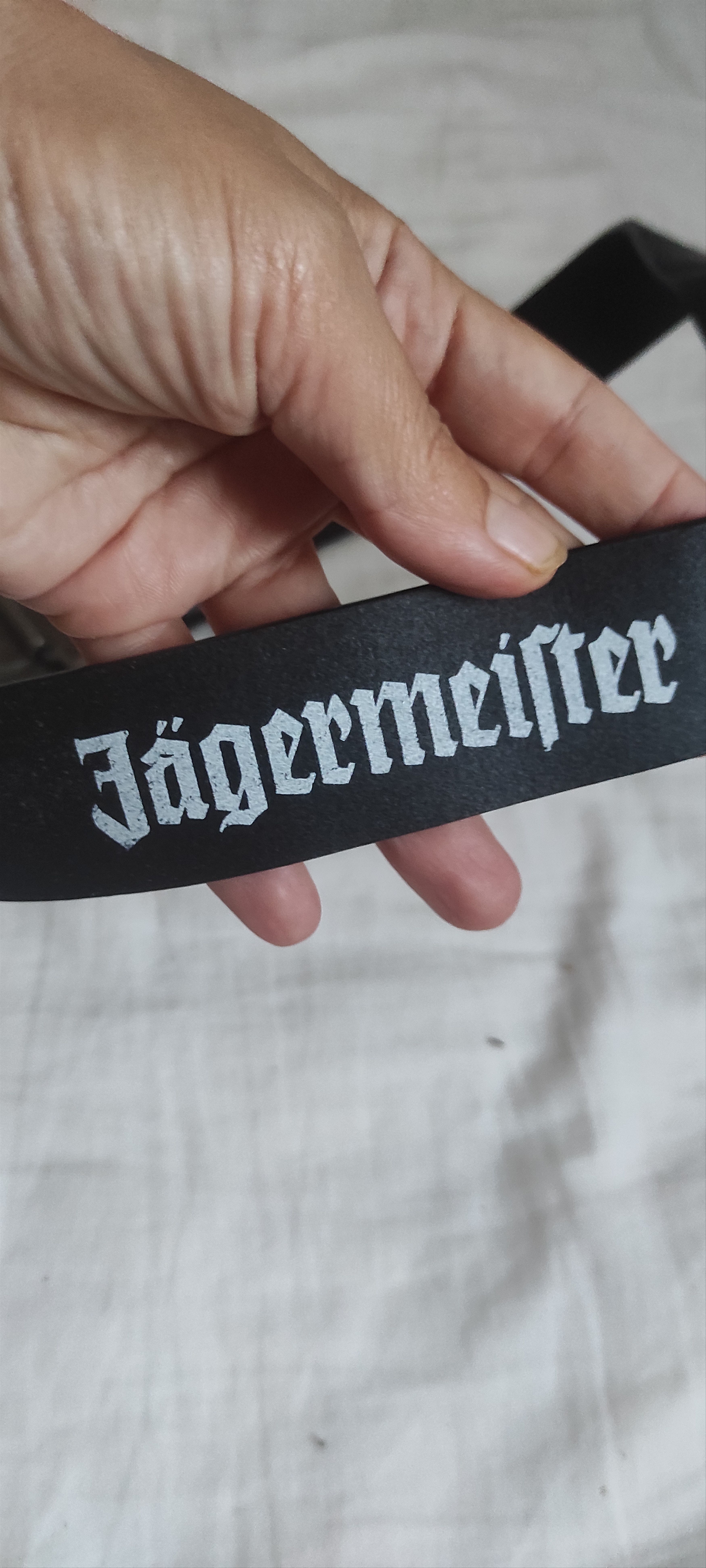 Jagermeister Classic Jagermeister Logo Belt in Black Leather - 95cm Size ONE SIZE - 11 Thumbnail