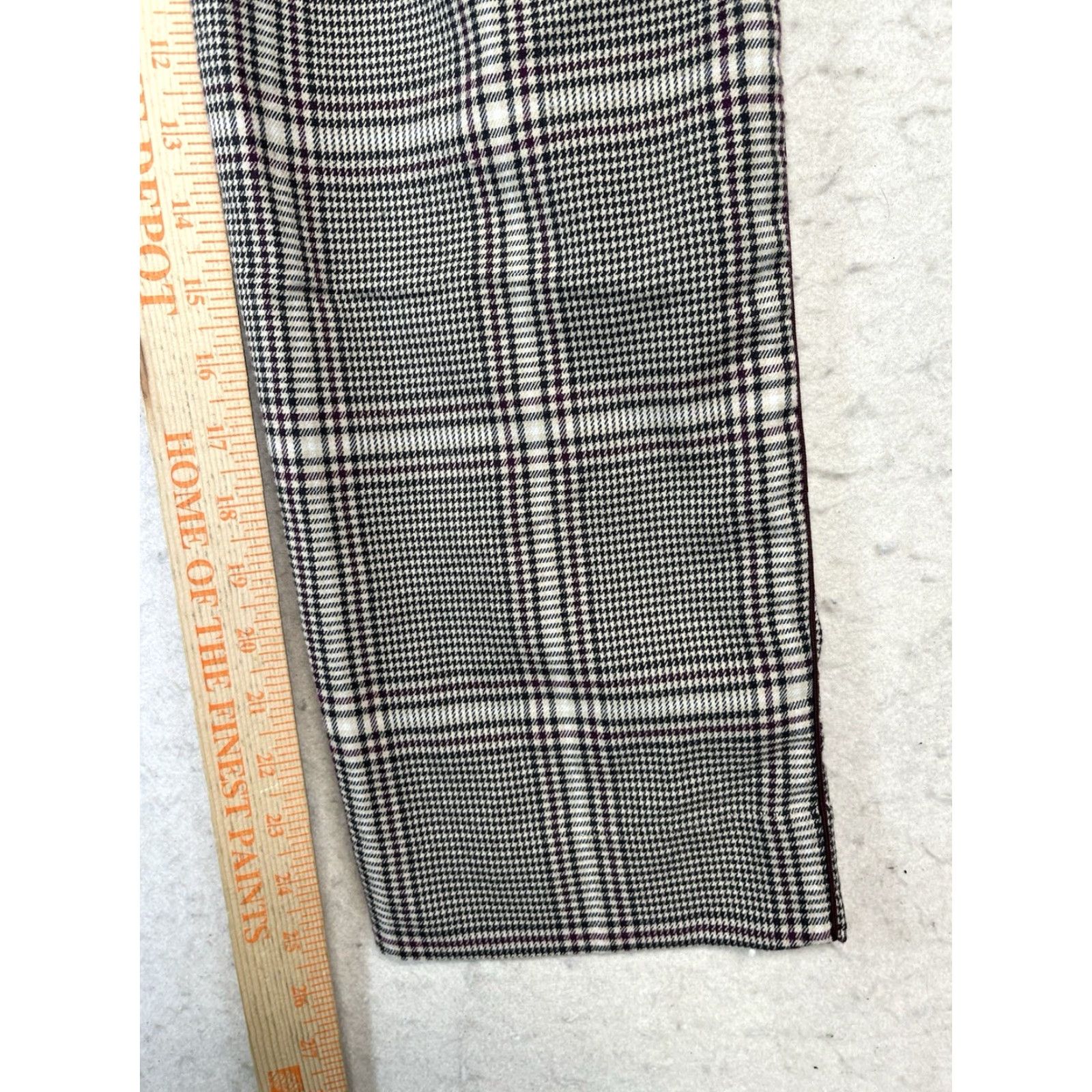 Abercrombie & Fitch Abercrombie & Fitch Pants Women's XS Plaid Brown High Rise Flare Inseam 25 in Casual Dress Pants Size 26" / US 2 / IT 38 - 5 Thumbnail