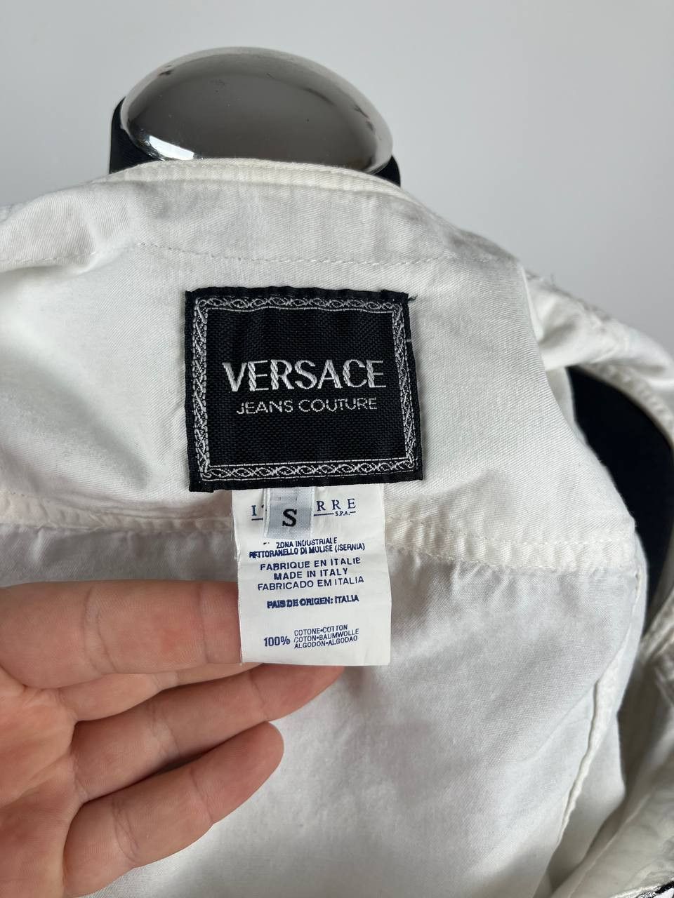 Versace Jeans Couture Vintage Versace Jeans Couture White Denim Vest Made in Italy Size S / US 4 / IT 40 - 8 Thumbnail