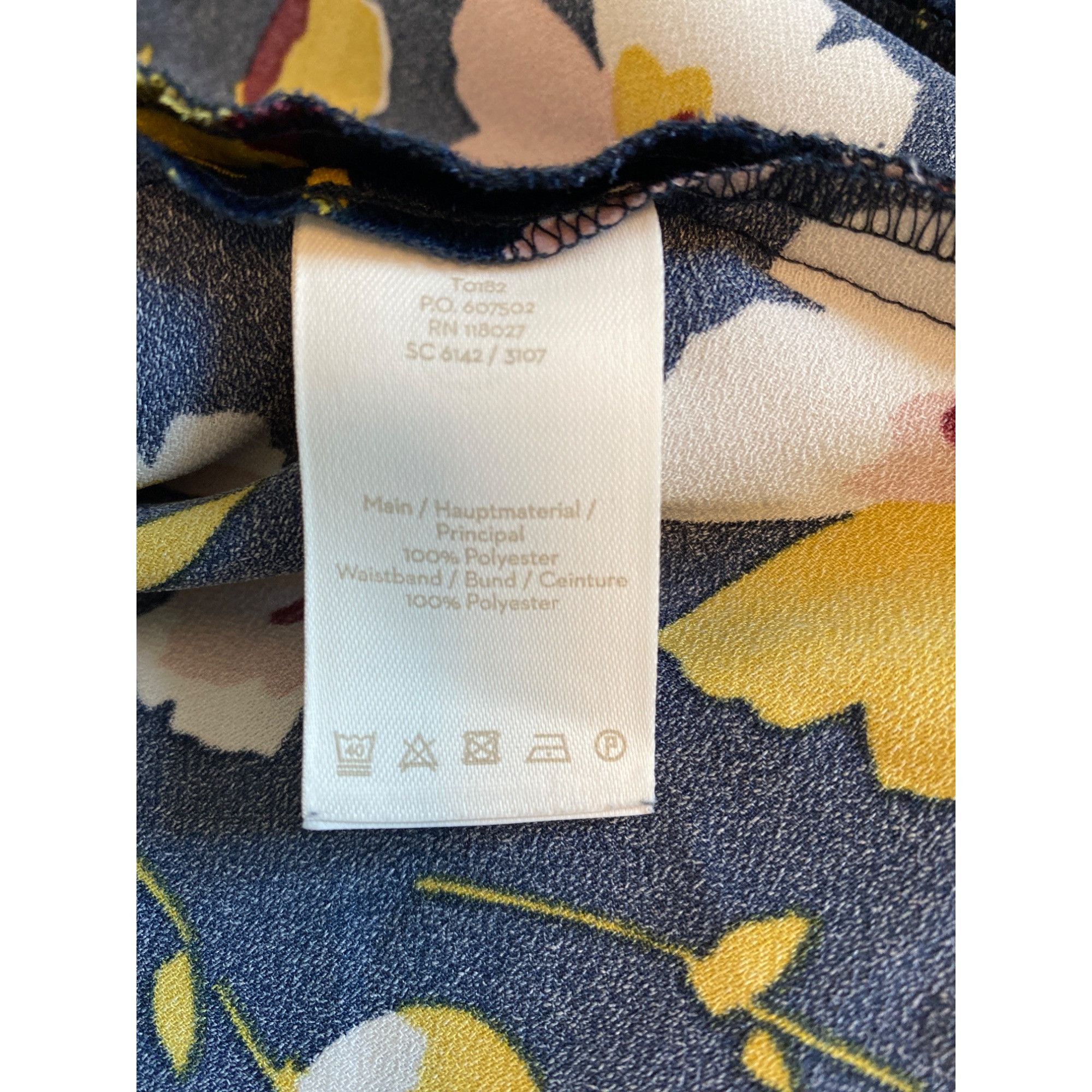 Boden Boden Floral Wide-Leg Trousers, Size 12R Size 34" / US 12 / IT 48 - 13 Thumbnail