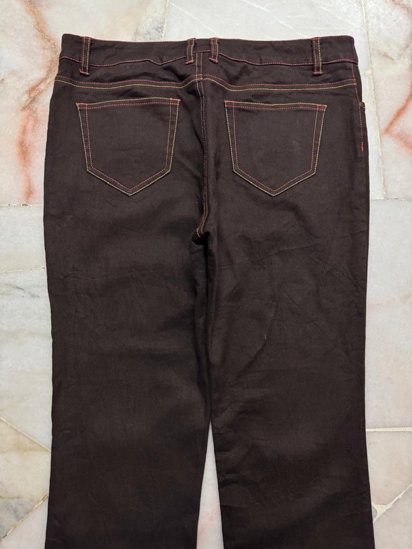 Japanese Brand 💥Flare💥90s Style Japanese Darkbrown Bootcut Basic Jean Size US 32 / EU 48 - 13 Thumbnail