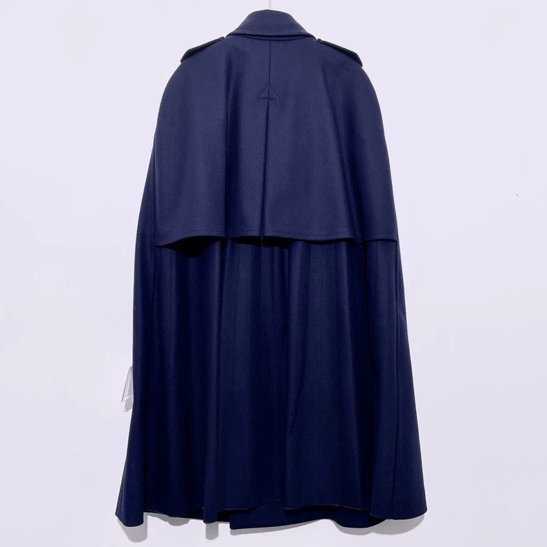 Valentino Valentino Navy blue double-breasted cape coat Size XS / US 0-2 / IT 36-38 - 2 Thumbnail