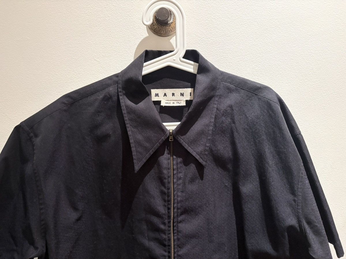 Marni Oversized Marni short sleeve zipper overshirt Size US L / EU 52-54 / 3 - 3 Thumbnail
