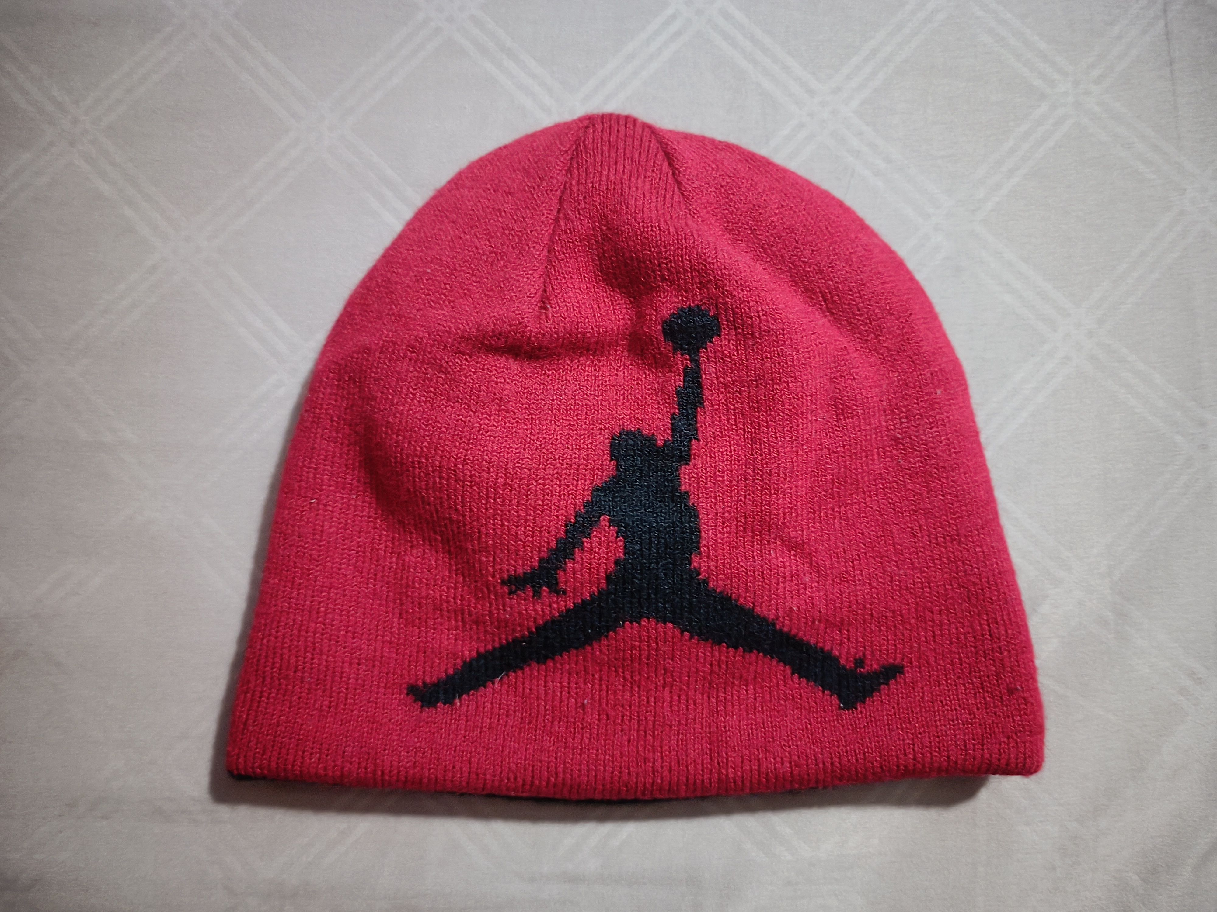 Nike Youth Nike & Reversible Air Jordan Big Logo Beanie Hat Size ONE SIZE - 4 Thumbnail
