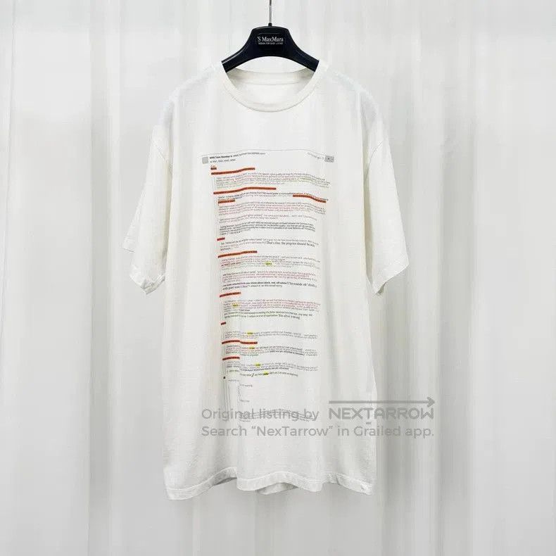 Maison Margiela Maison Margiela Printed Short Sleeve T. Size US S / EU 44-46 / 1 - 1 Thumbnail