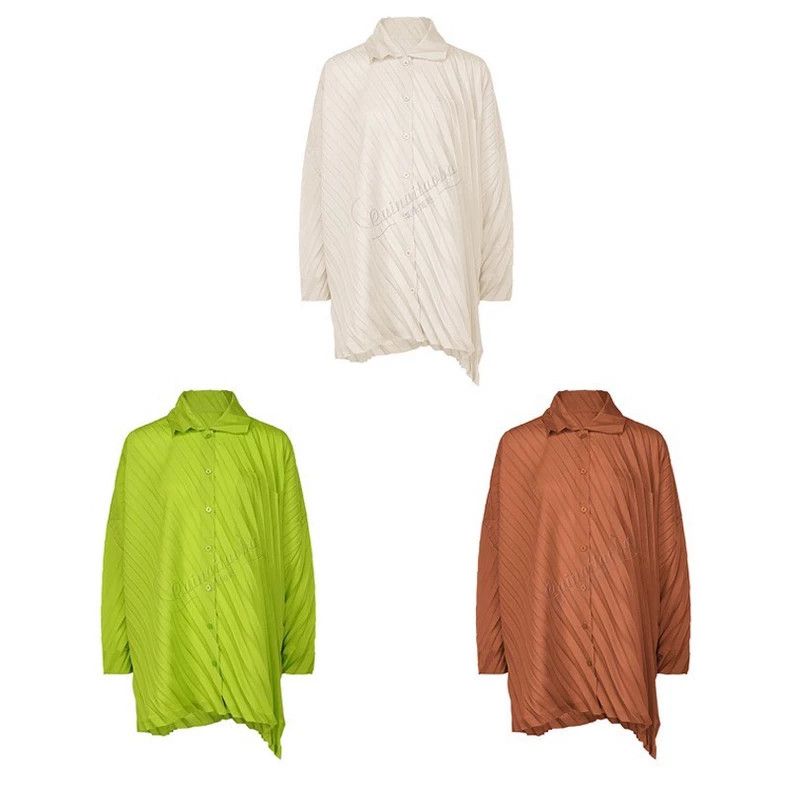 Issey Miyake Issey Miyake size:one size White polyester pleated long-sl Size S / US 4 / IT 40 - 3 Thumbnail