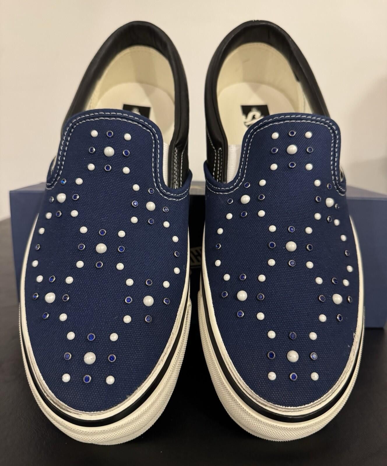 Vans Size 11 - Vans LX Classic Slip-On 98 Pearlized Pack Indigo Size US 11 / EU 44 - 4 Thumbnail