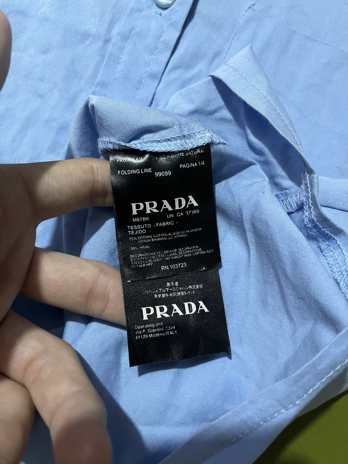 Prada PRADA BLUE/ RED LINE WOMEN SHIRT Size US S / EU 44-46 / 1 - 5 Thumbnail