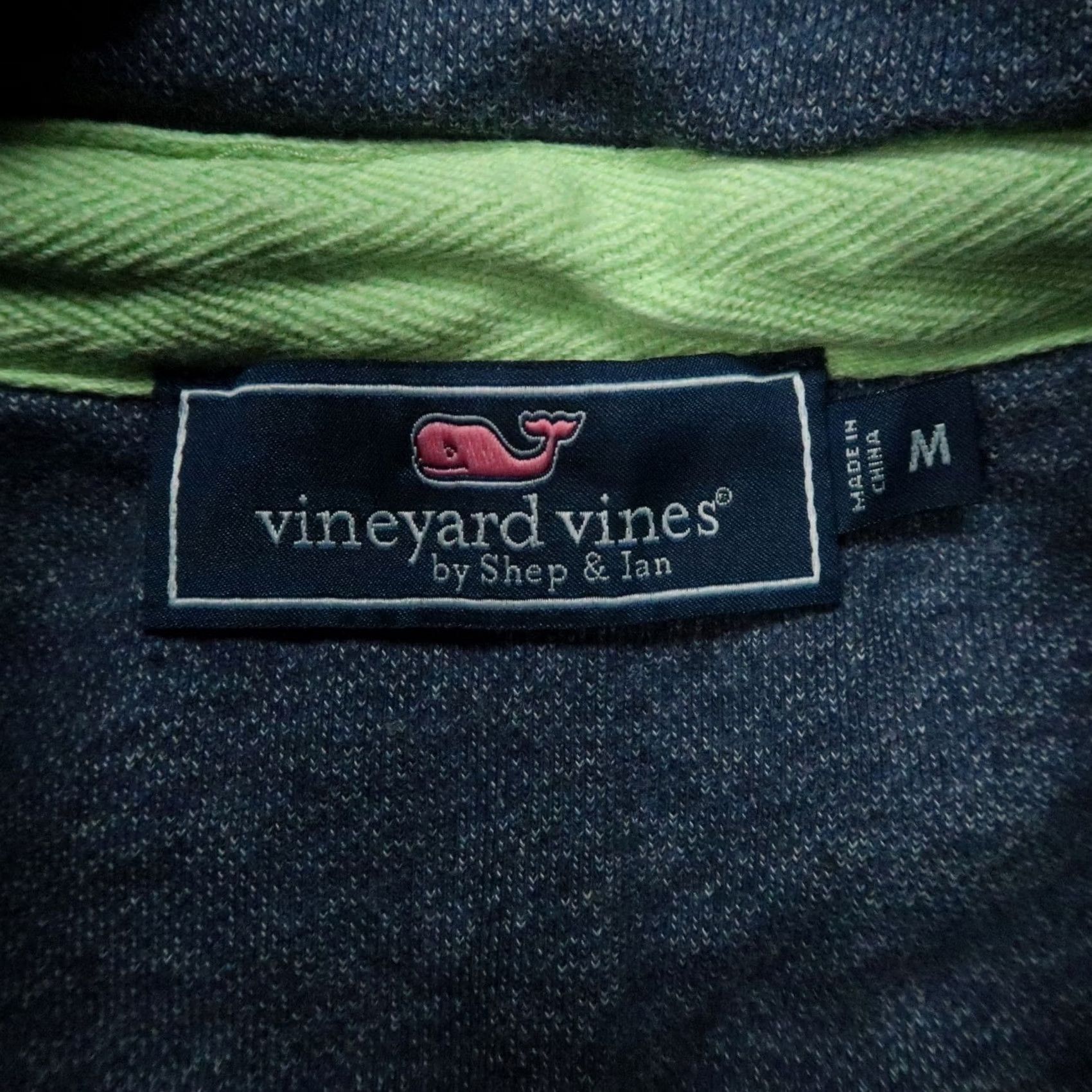 Vineyard Vines Vineyard Vines Sweater Mens Medium Blue Performance Shep Quarter Zip Pullover Size US M / EU 48-50 / 2 - 3 Thumbnail