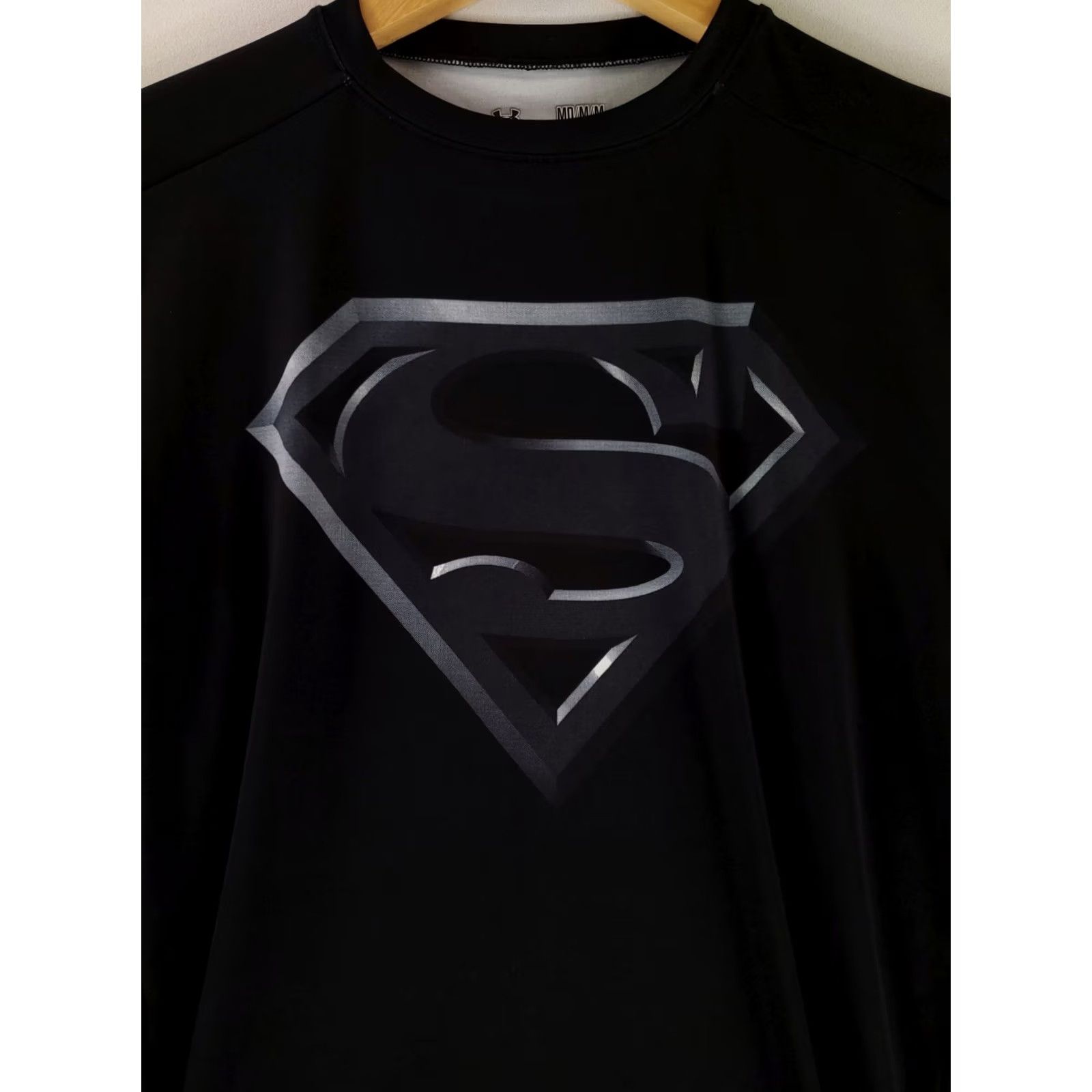 Under Armour Under Armour Shirt Superman Compression Heatgear Black Long Sleeve Mens M Size US M / EU 48-50 / 2 - 2 Thumbnail