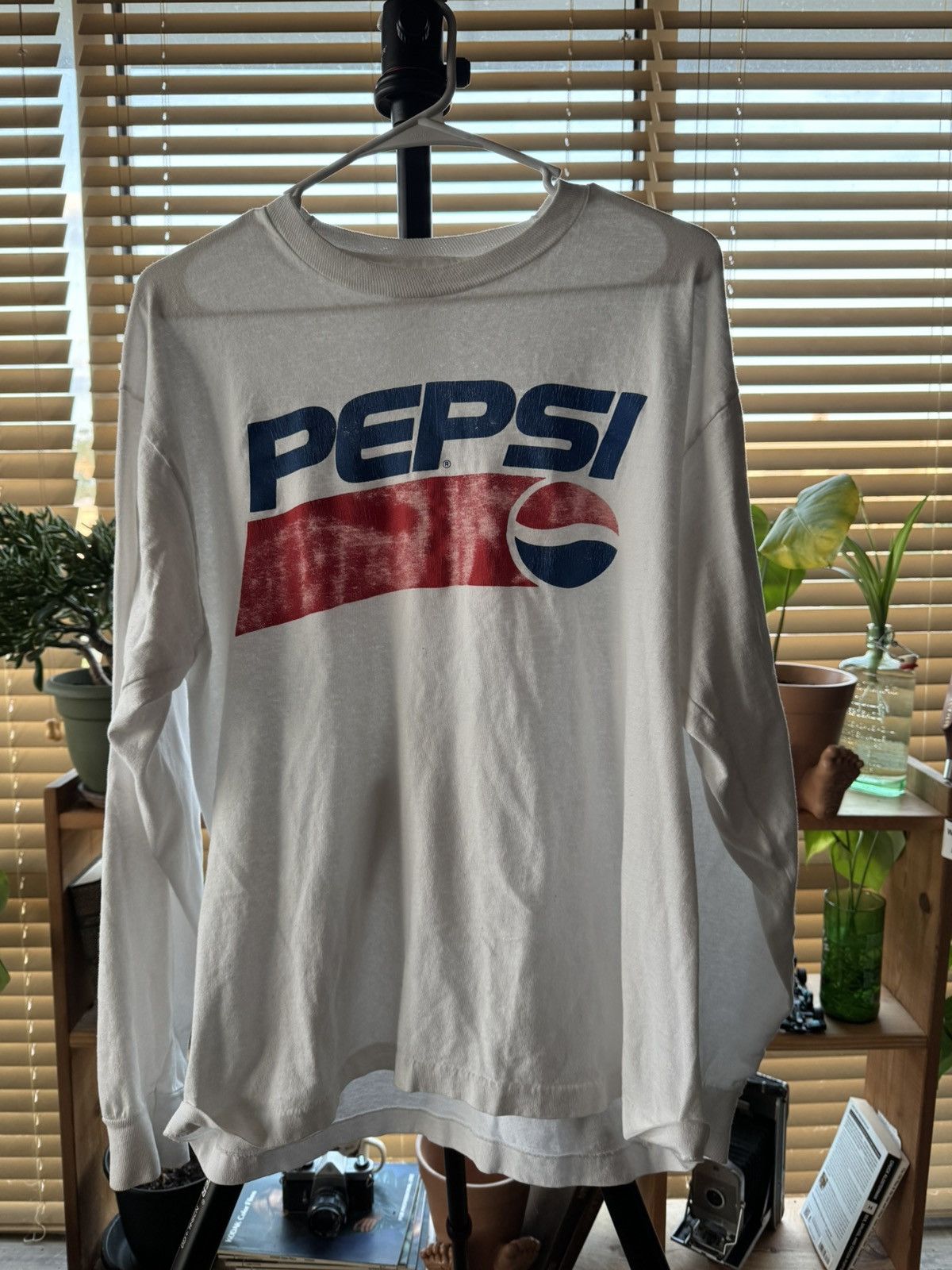 Pepsi × Vintage Vintage- Early 90’s- long sleeve Pepsi tee Size US XL / EU 56 / 4 - 1 Thumbnail
