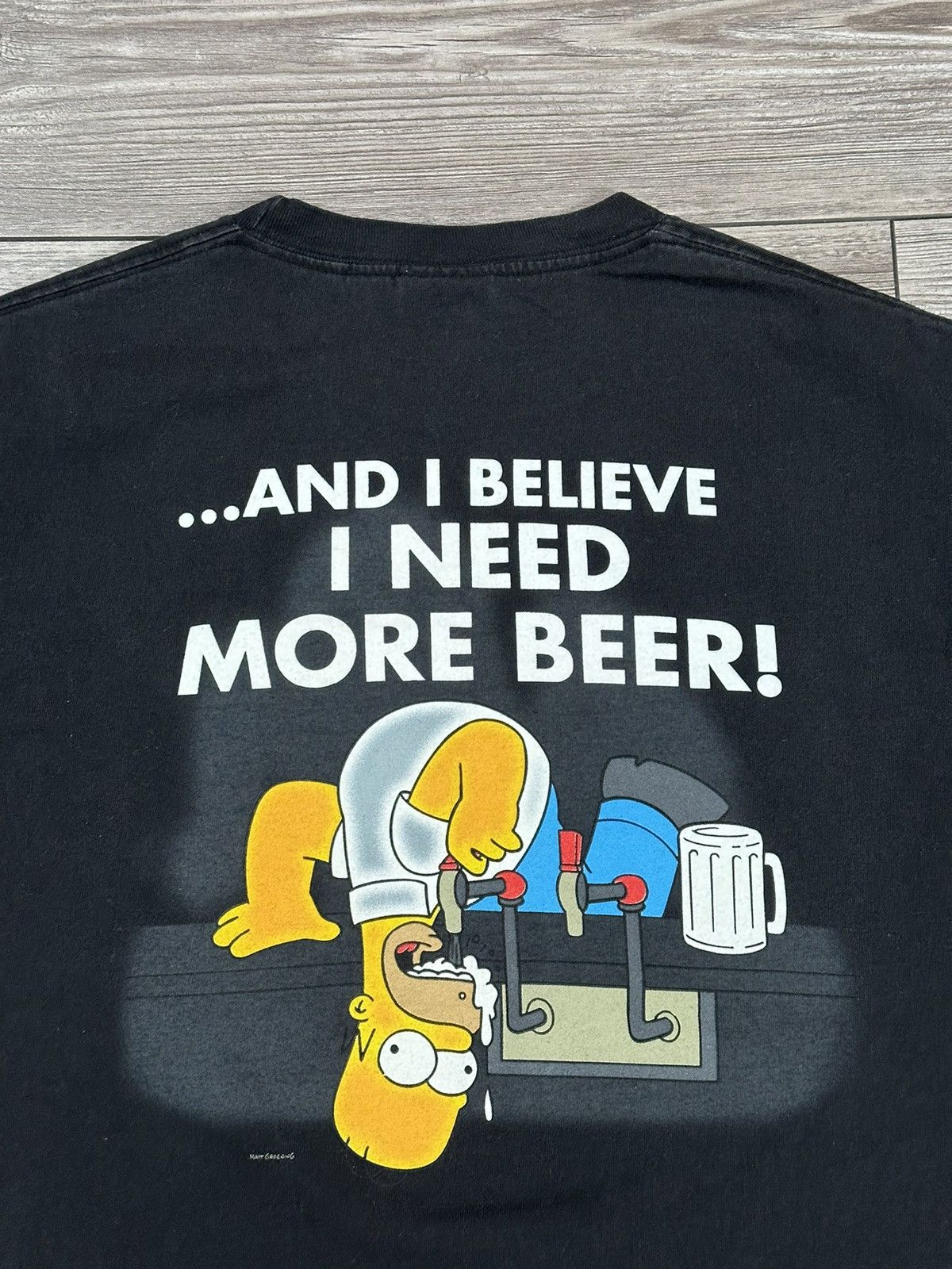 The Simpsons × Vintage Vintage The Simpsons Homer Funny Beer T Shirt Size US M / EU 48-50 / 2 - 4 Thumbnail