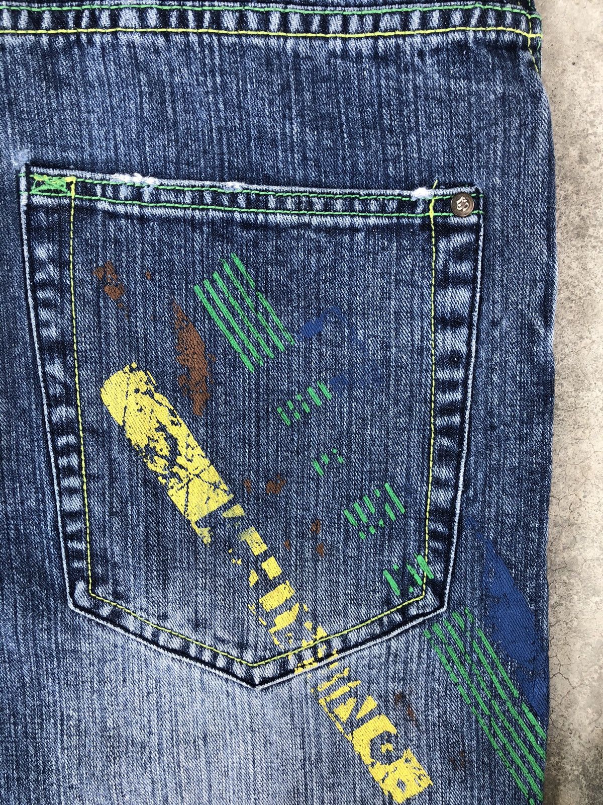 Southpole Vintage Southpole Embroidered Jeans Baggy Jeans hip hop Size US 32 / EU 48 - 16 Thumbnail