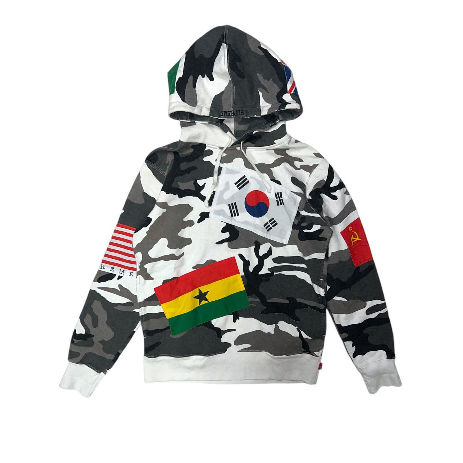 Supreme korean flag hoodie on sale