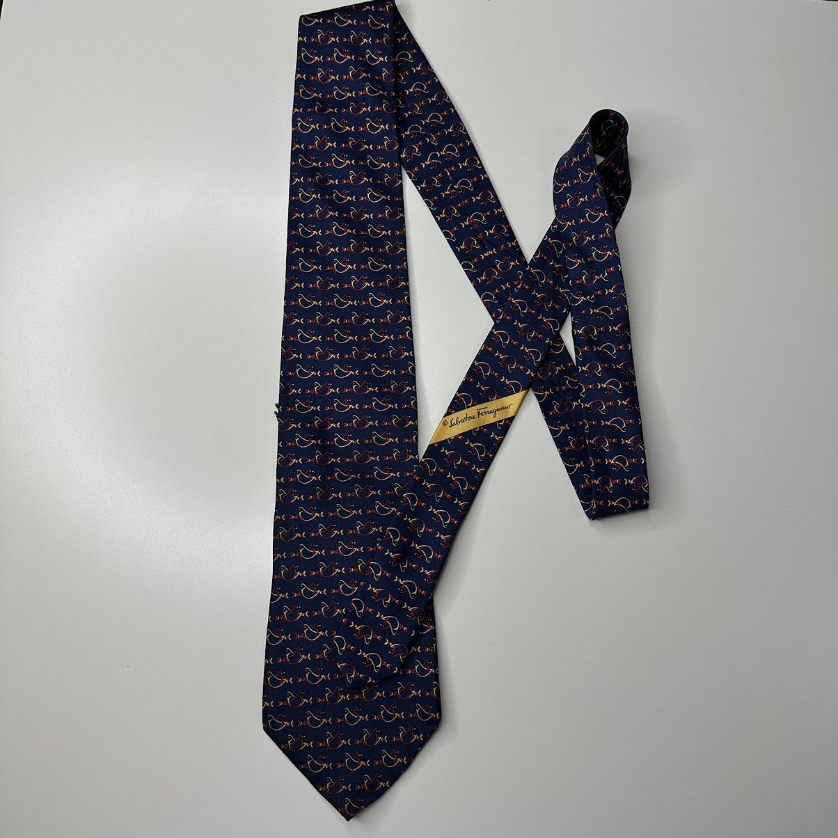 Salvatore Ferragamo Salvatore Ferragamo Luxury Tie Vintage Size ONE SIZE - 8 Thumbnail