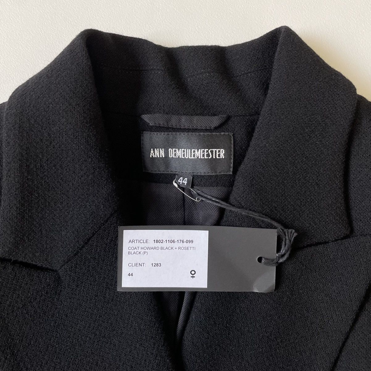 Ann Demeulemeester Black Brushed Wool Seam Panels Overcoat Size S / US 4 / IT 40 - 4 Thumbnail