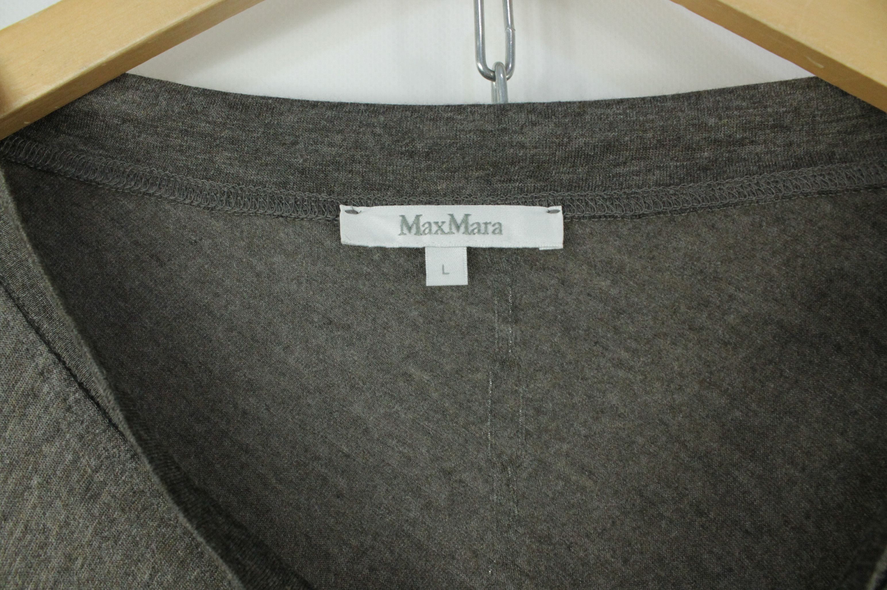 Max Mara Max Mara Gray Stretch Viscose Jersey Asymmetrical Dress Size L / US 10 / IT 46 - 5 Thumbnail