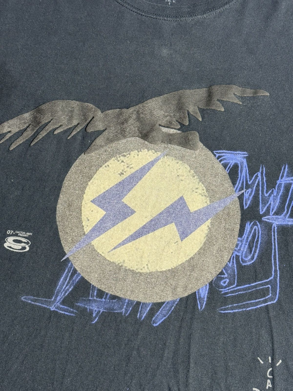 Travis Scott Travis Scott x Fragment Danger Tee “Black” [L] PREOWNED Size US L / EU 52-54 / 3 - 4 Thumbnail