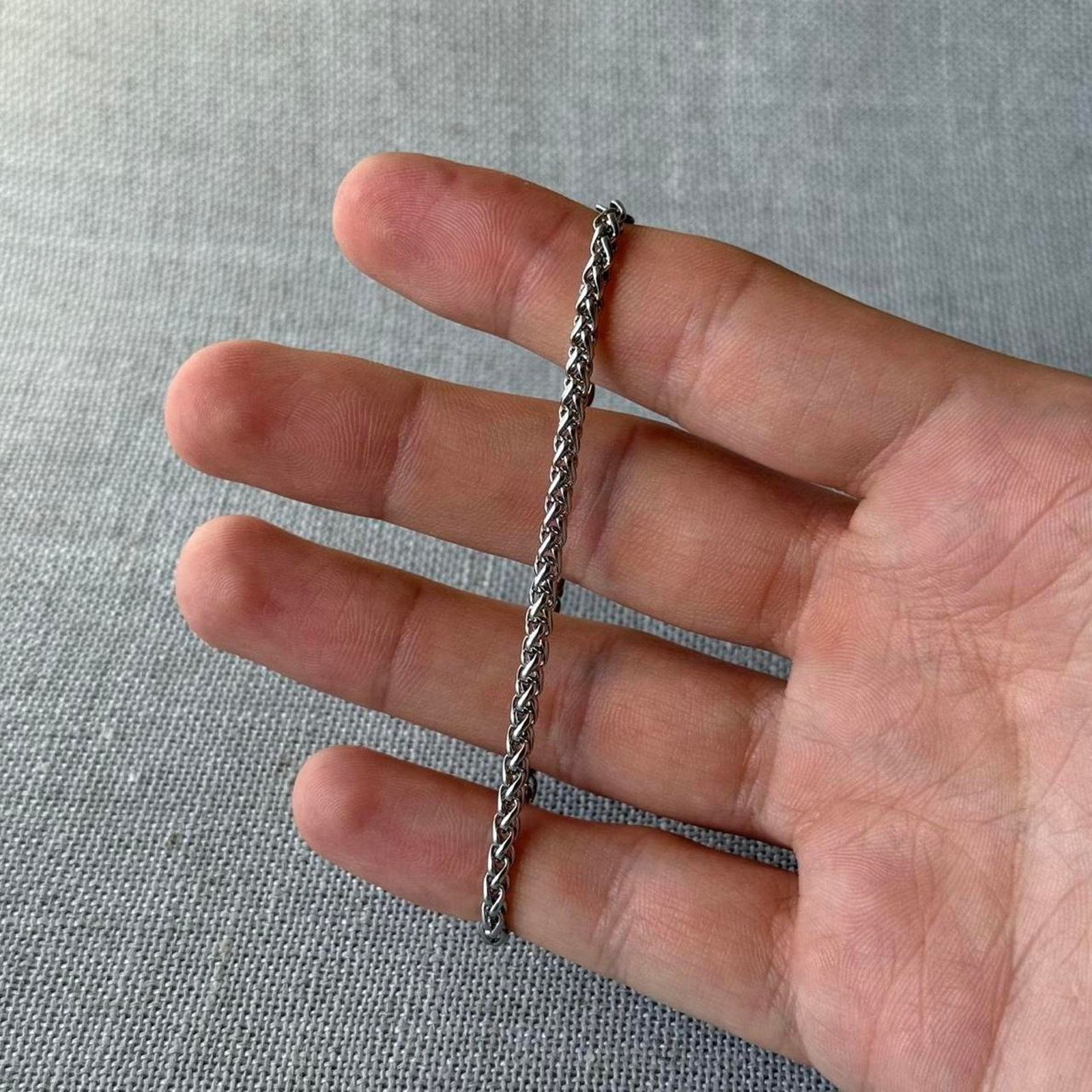 Other Classic silver keel cuban chain Bracelet Size ONE SIZE - 3 Thumbnail