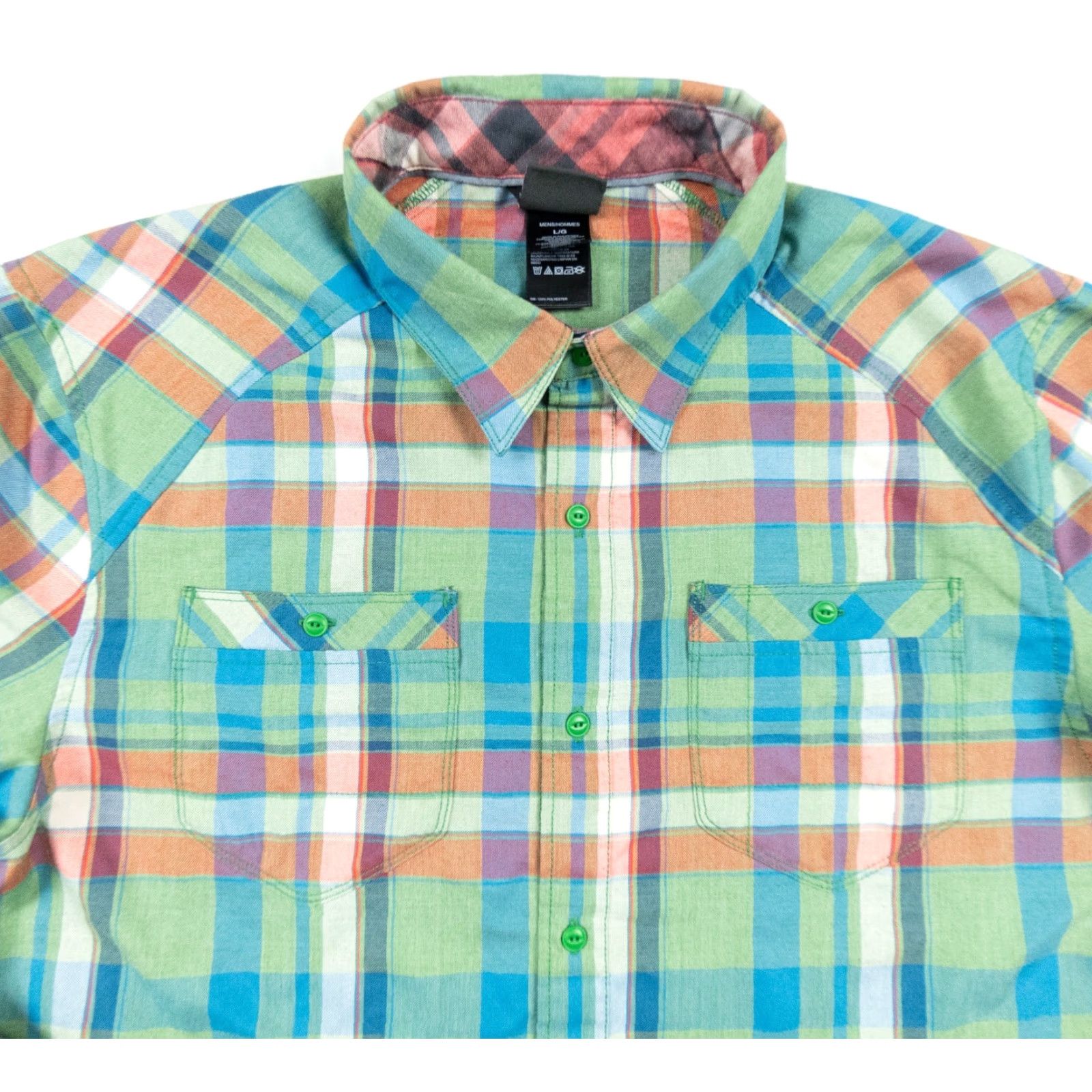 The North Face The North Face Shirt Mens Large Green Button Down Long Sleeve Plaid Outdoors Size US L / EU 52-54 / 3 - 2 Thumbnail